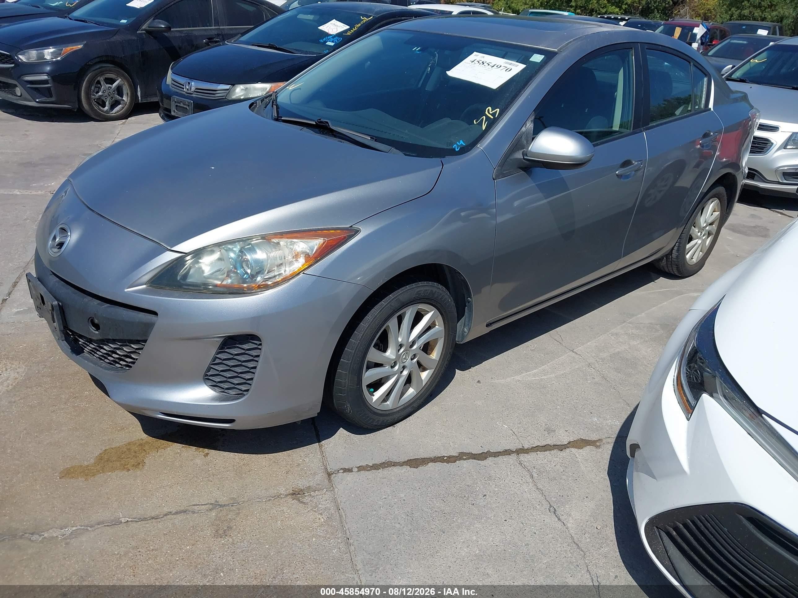 2012 Mazda Mazda3 I Touring Silver vin: JM1BL1V80C1584399