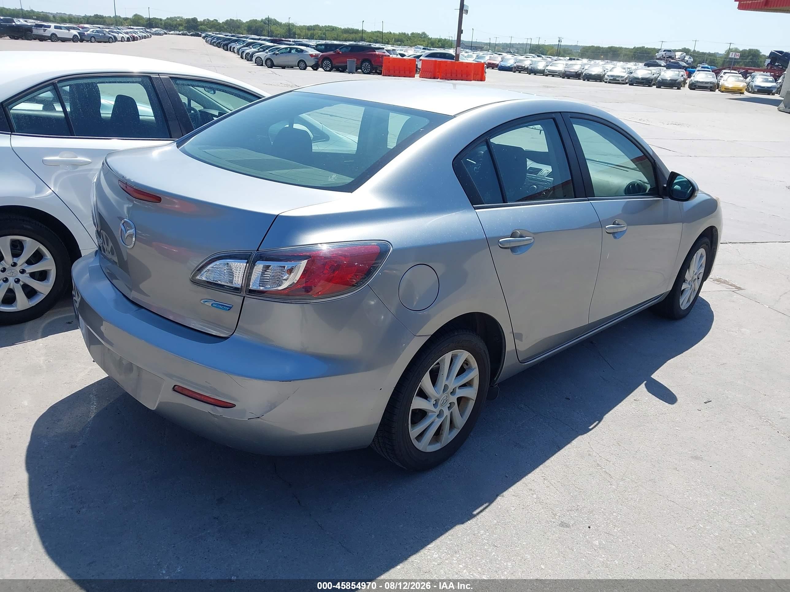 2012 Mazda Mazda3 I Touring Silver vin: JM1BL1V80C1584399