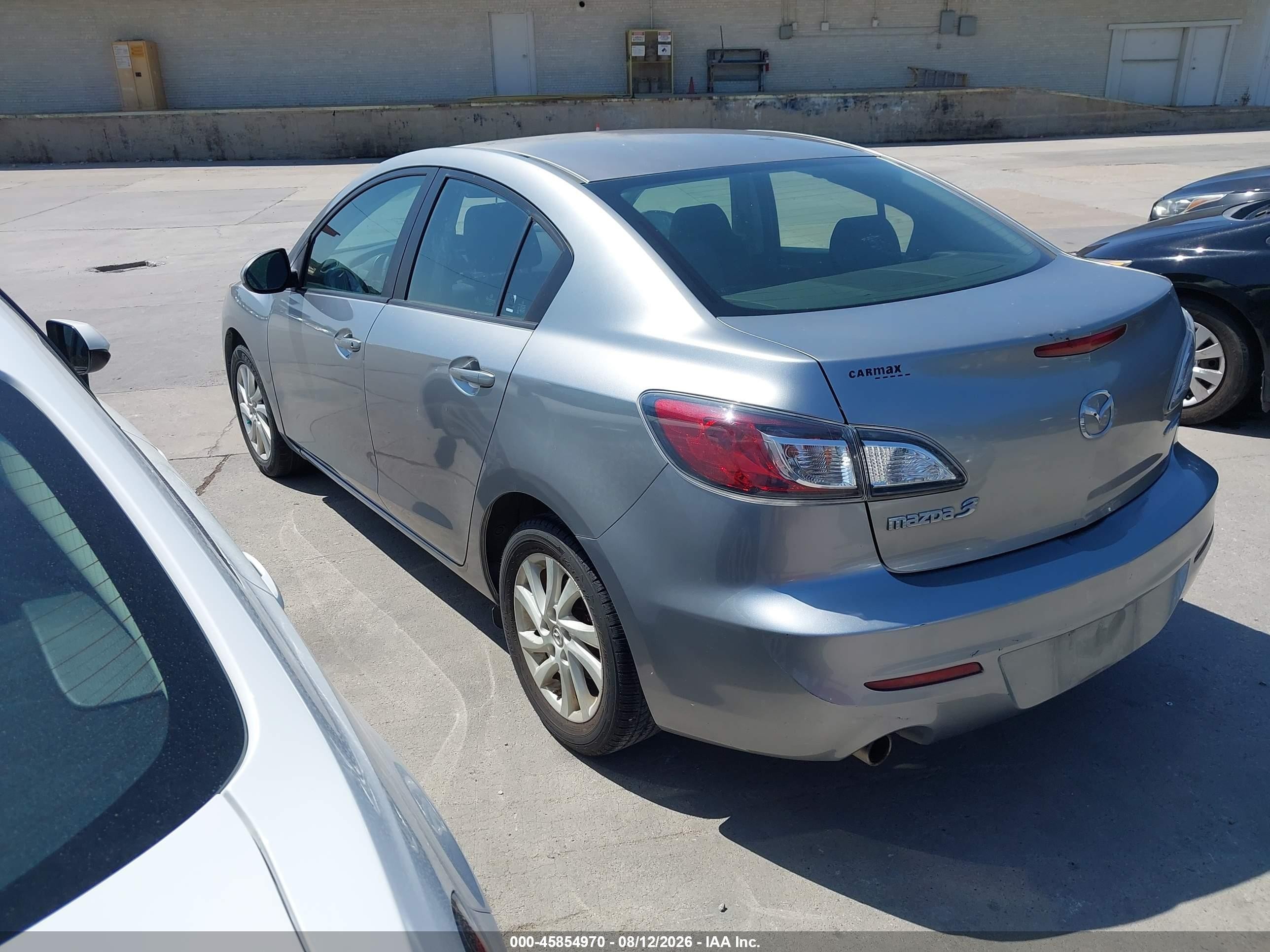 2012 Mazda Mazda3 I Touring Silver vin: JM1BL1V80C1584399