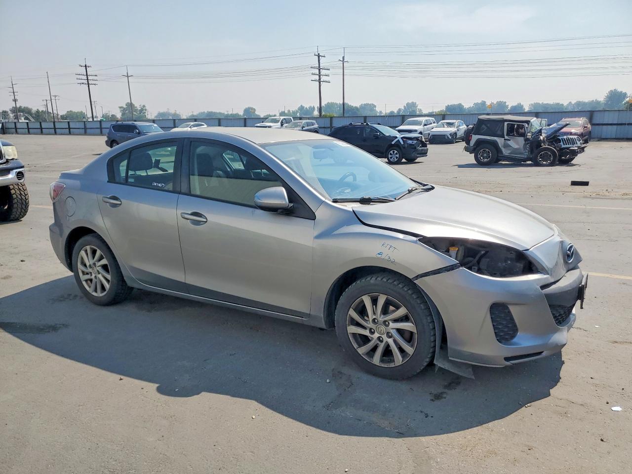 2012 Mazda 3 I Silver vin: JM1BL1V80C1587321