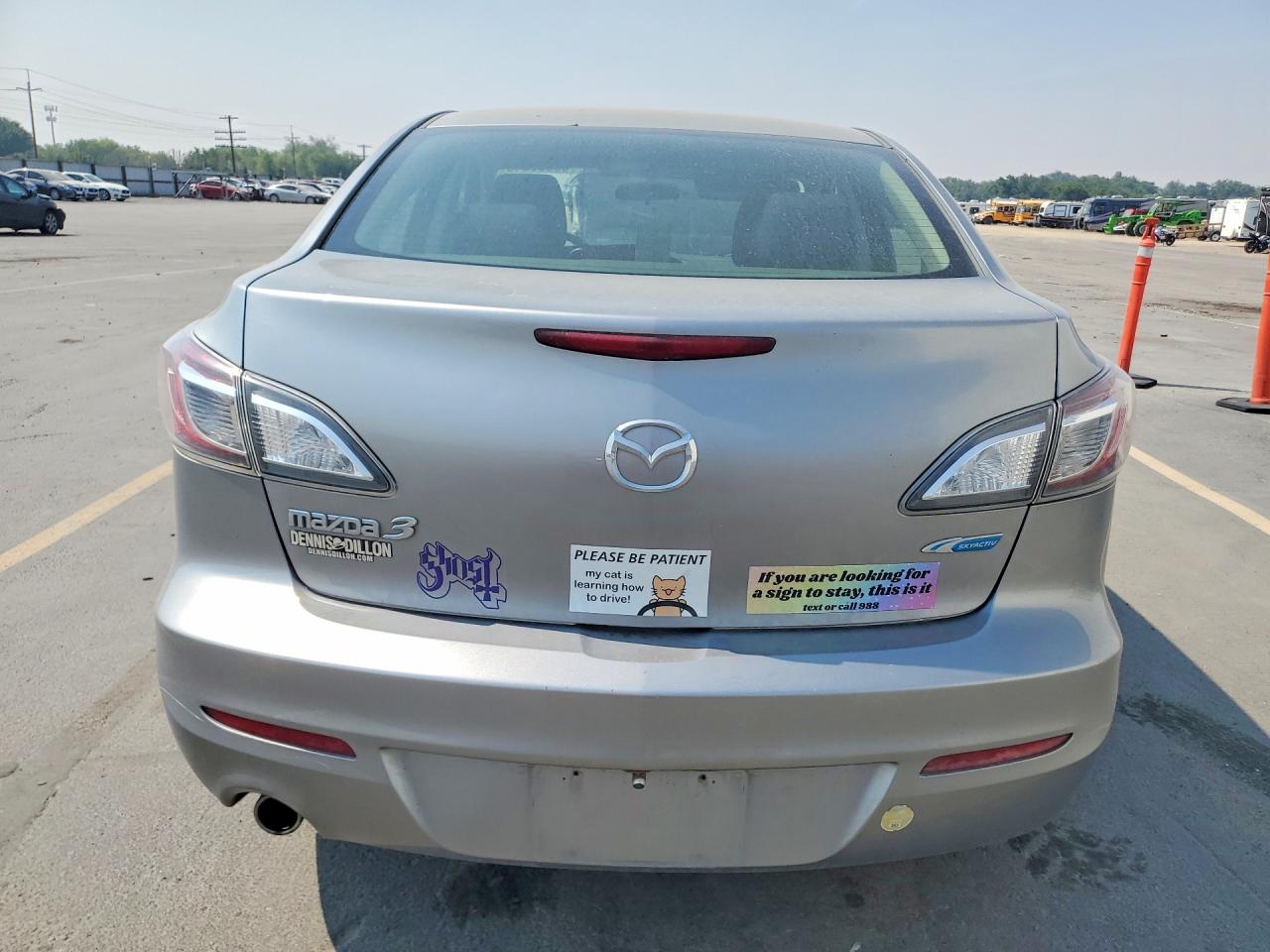 2012 Mazda 3 I Silver vin: JM1BL1V80C1587321