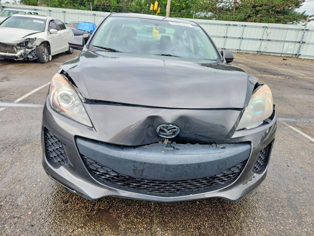 2012 Mazda 3 I Gray vin: JM1BL1V80C1599050