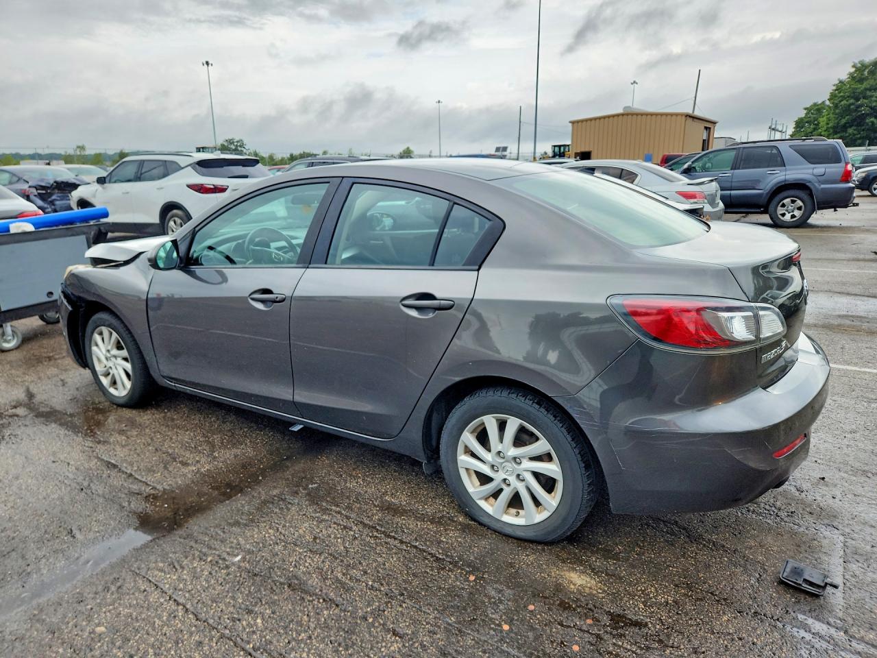 2012 Mazda 3 I Gray vin: JM1BL1V80C1599050