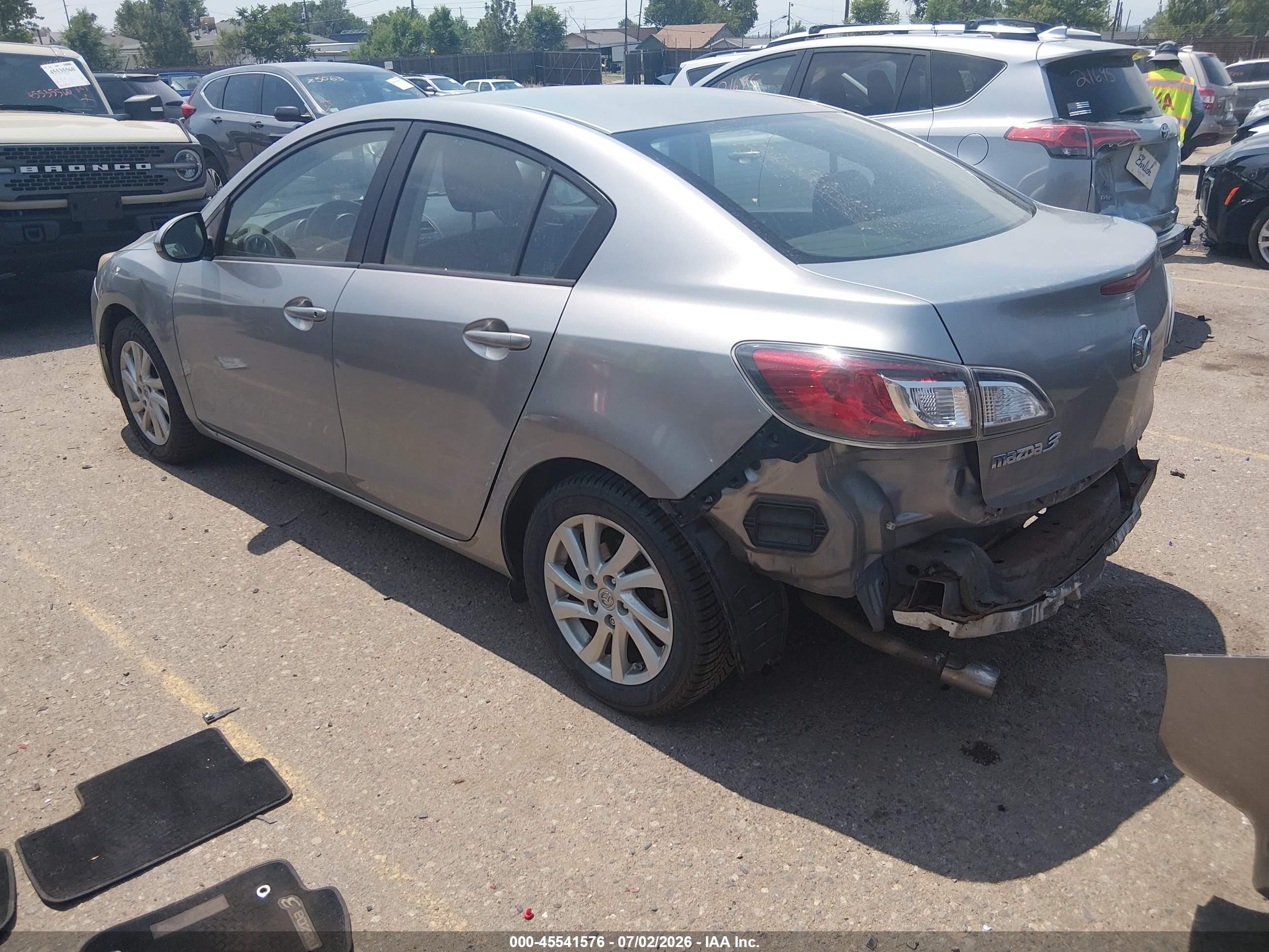 2012 Mazda Mazda3 I Touring Silver vin: JM1BL1V80C1613304