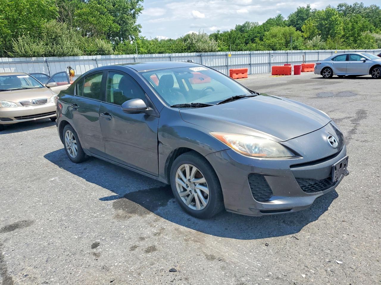 2012 Mazda 3 I Gray vin: JM1BL1V80C1614923