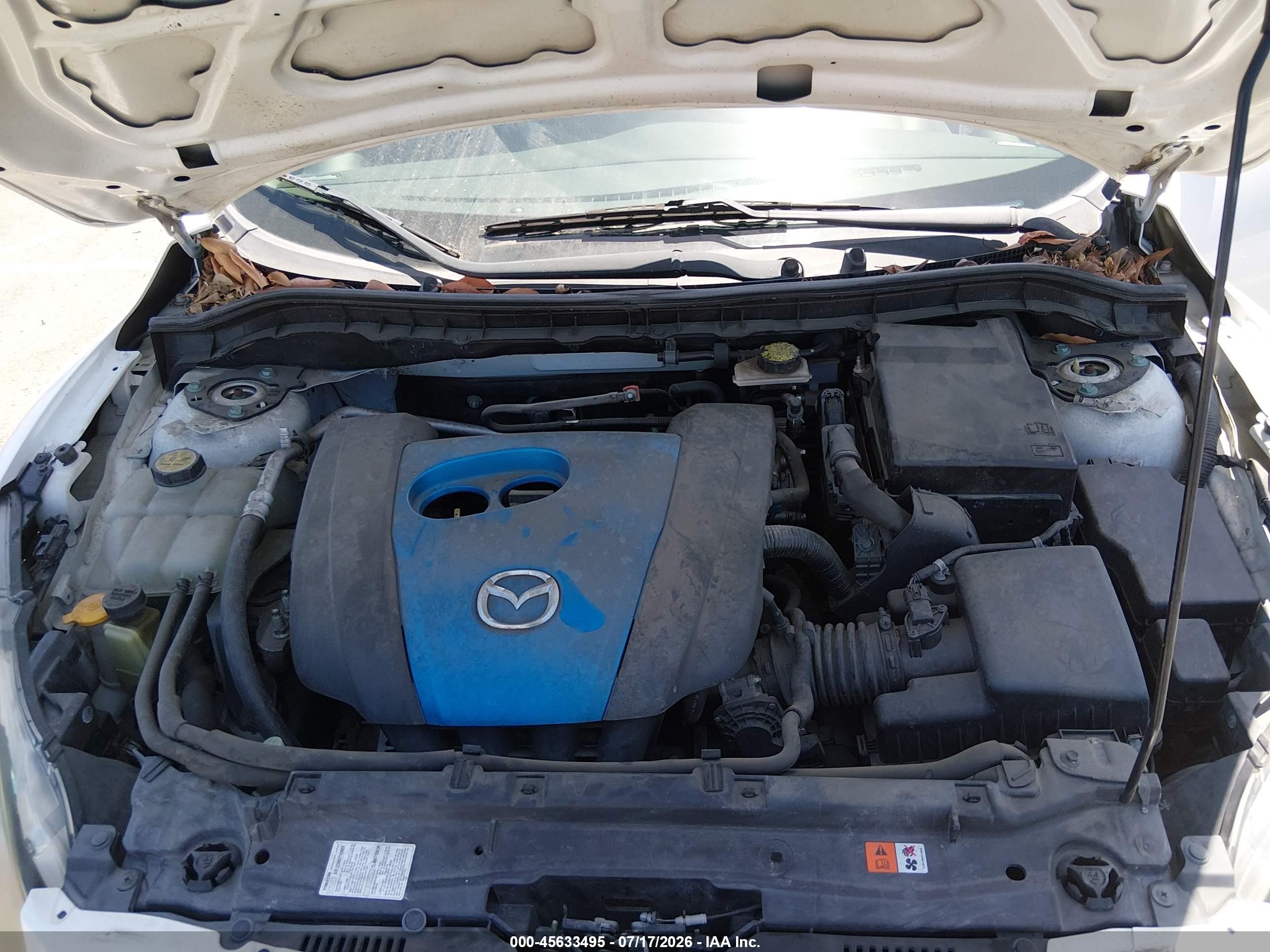 2013 Mazda Mazda3 I Touring Белый vin: JM1BL1V80D1704543