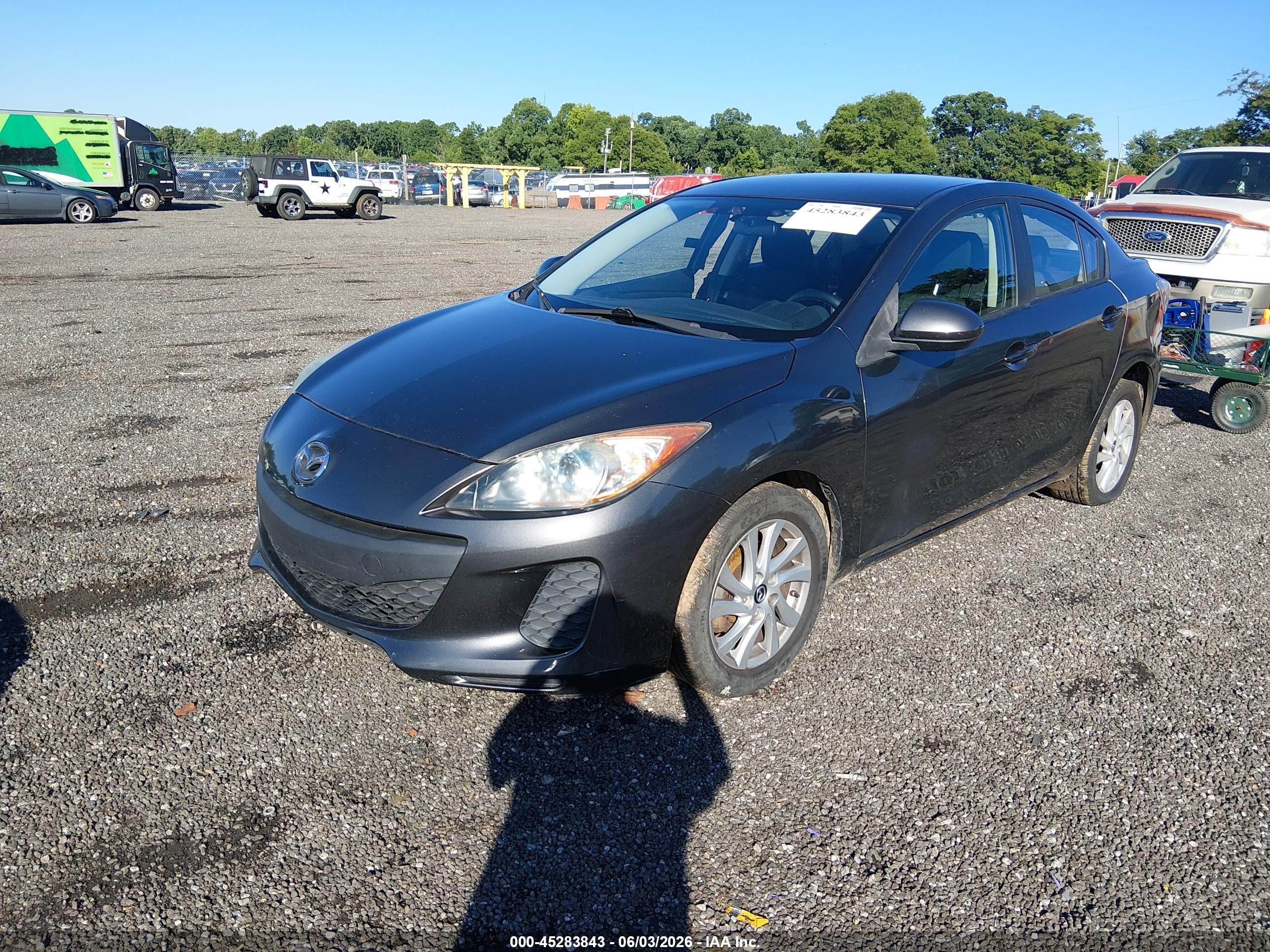 2013 Mazda Mazda3 I Touring Серый vin: JM1BL1V80D1715722