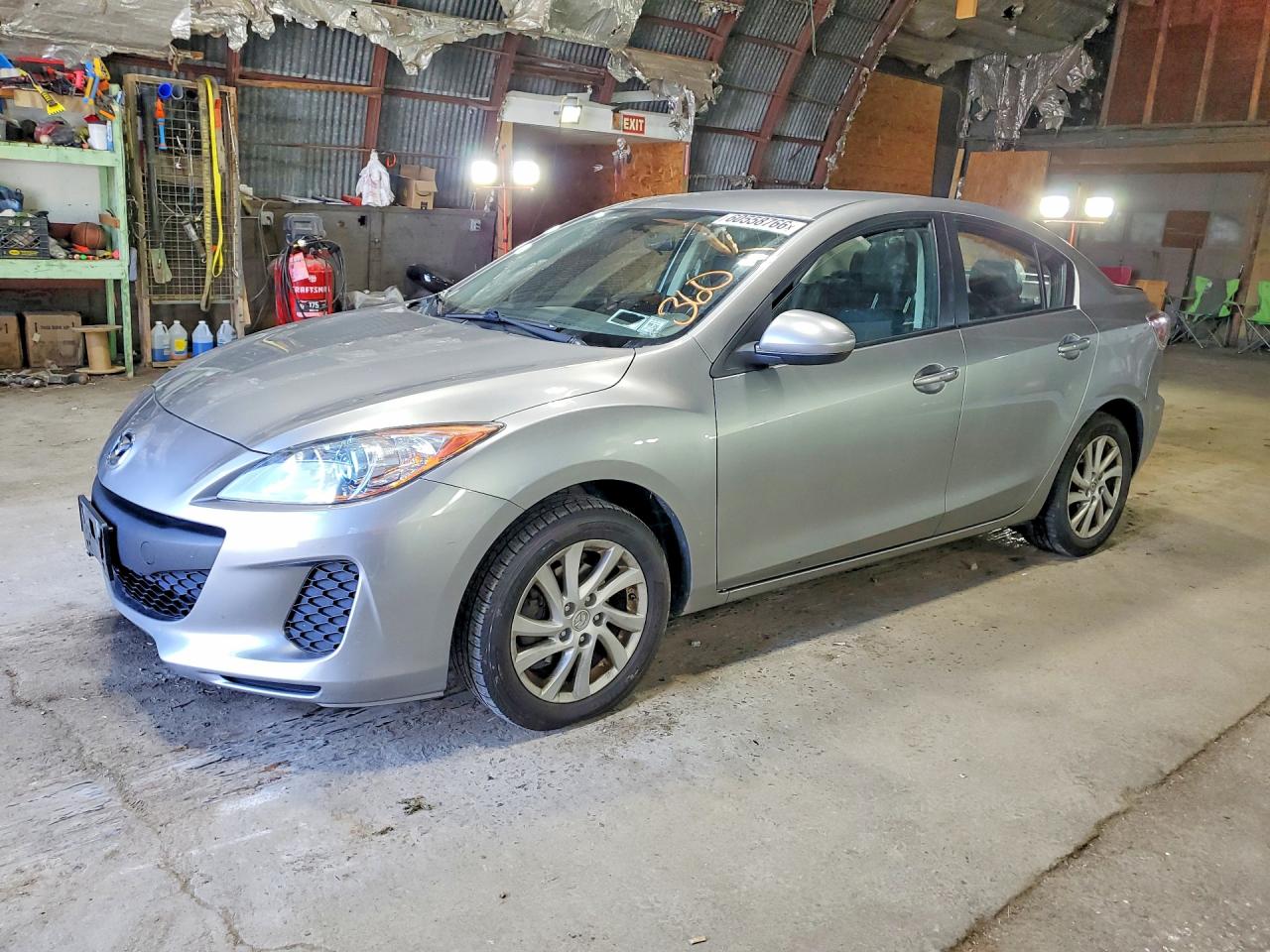 2012 Mazda 3 I Silver vin: JM1BL1V81C1574805