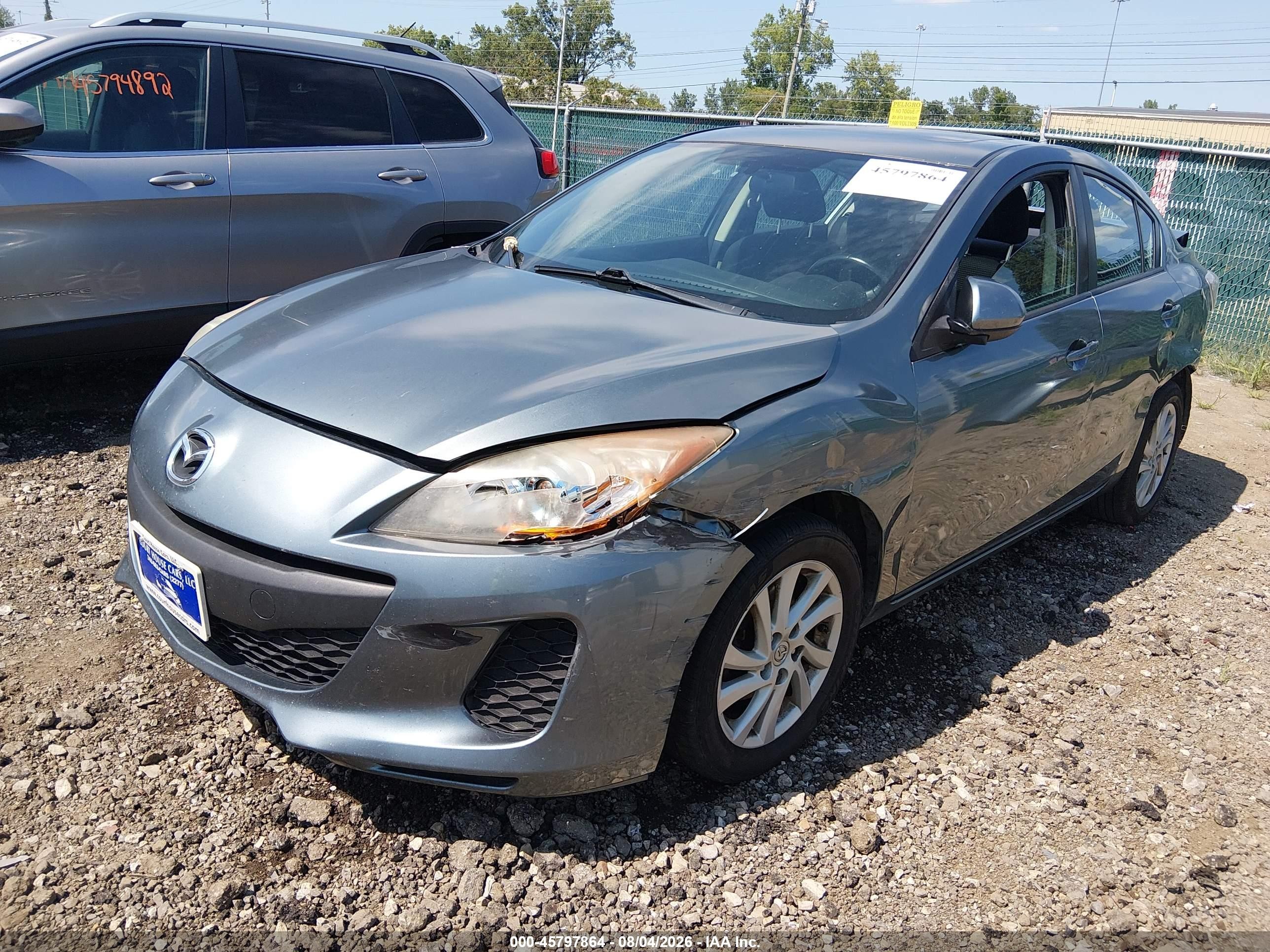 2012 Mazda Mazda3 I Touring Blue vin: JM1BL1V81C1575355