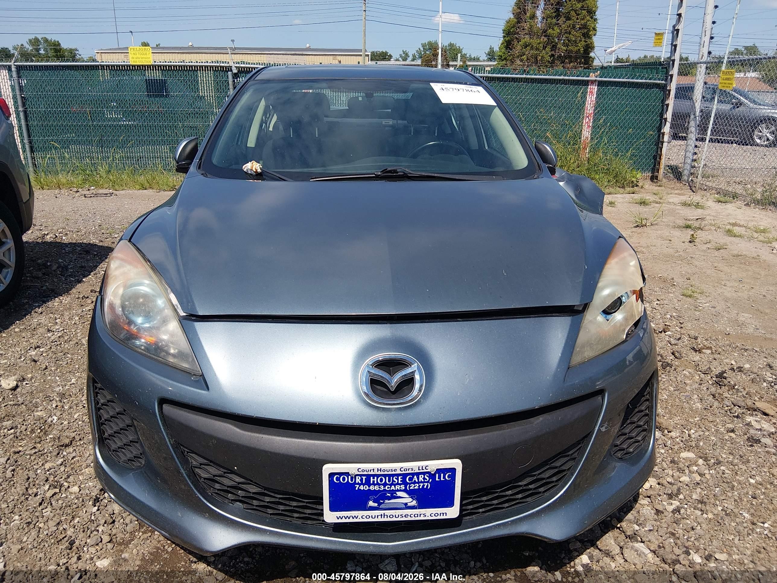 2012 Mazda Mazda3 I Touring Blue vin: JM1BL1V81C1575355