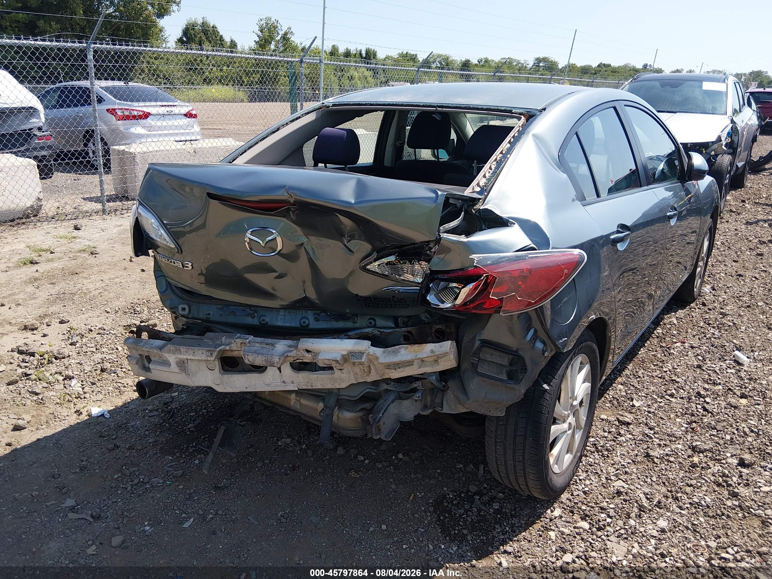 2012 Mazda Mazda3 I Touring Blue vin: JM1BL1V81C1575355