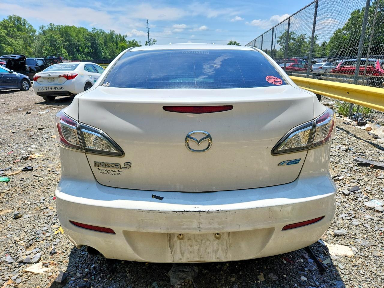 2012 Mazda 3 I White vin: JM1BL1V81C1631133
