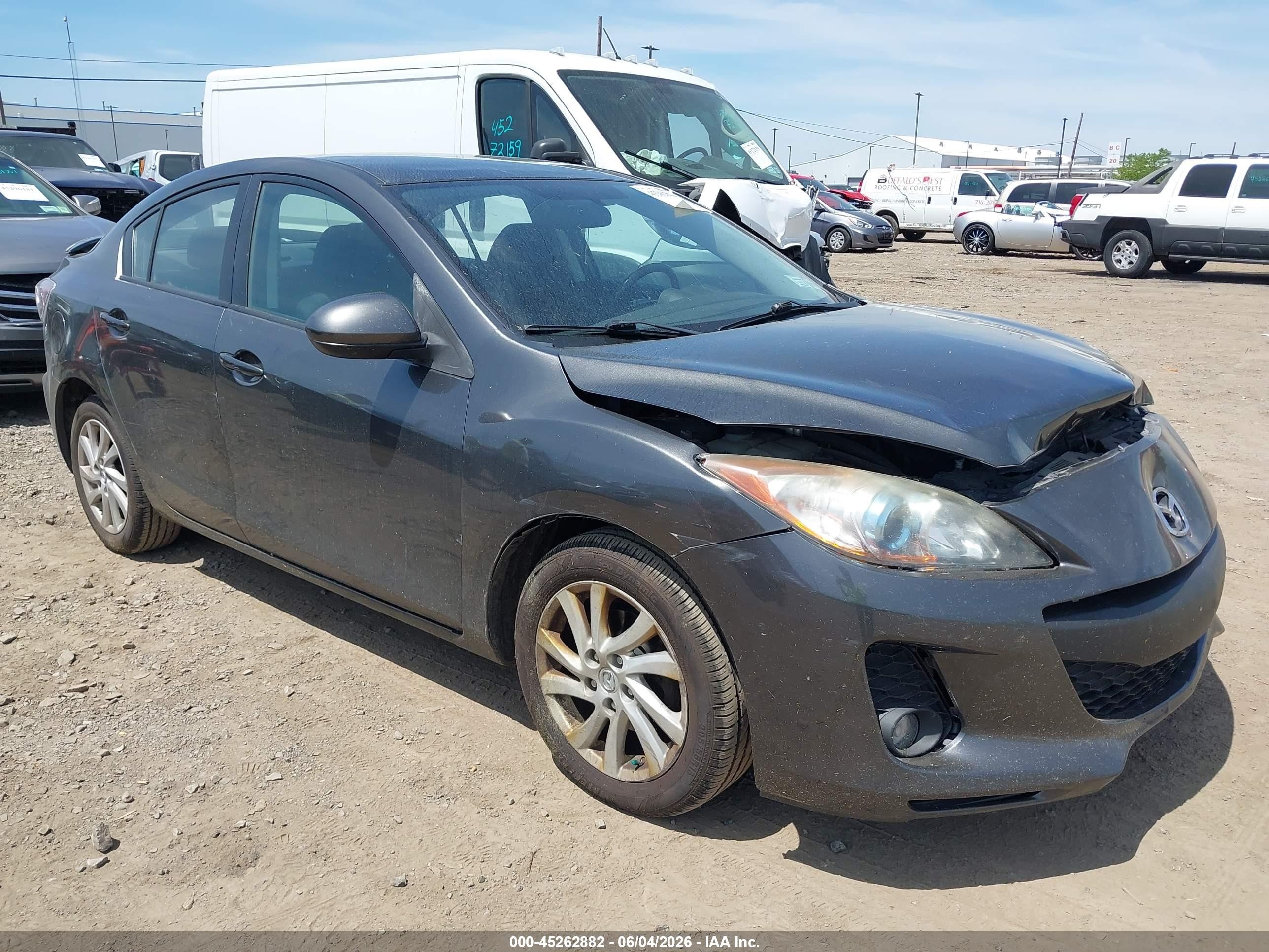 2012 Mazda Mazda3 I Touring Gray vin: JM1BL1V81C1648952