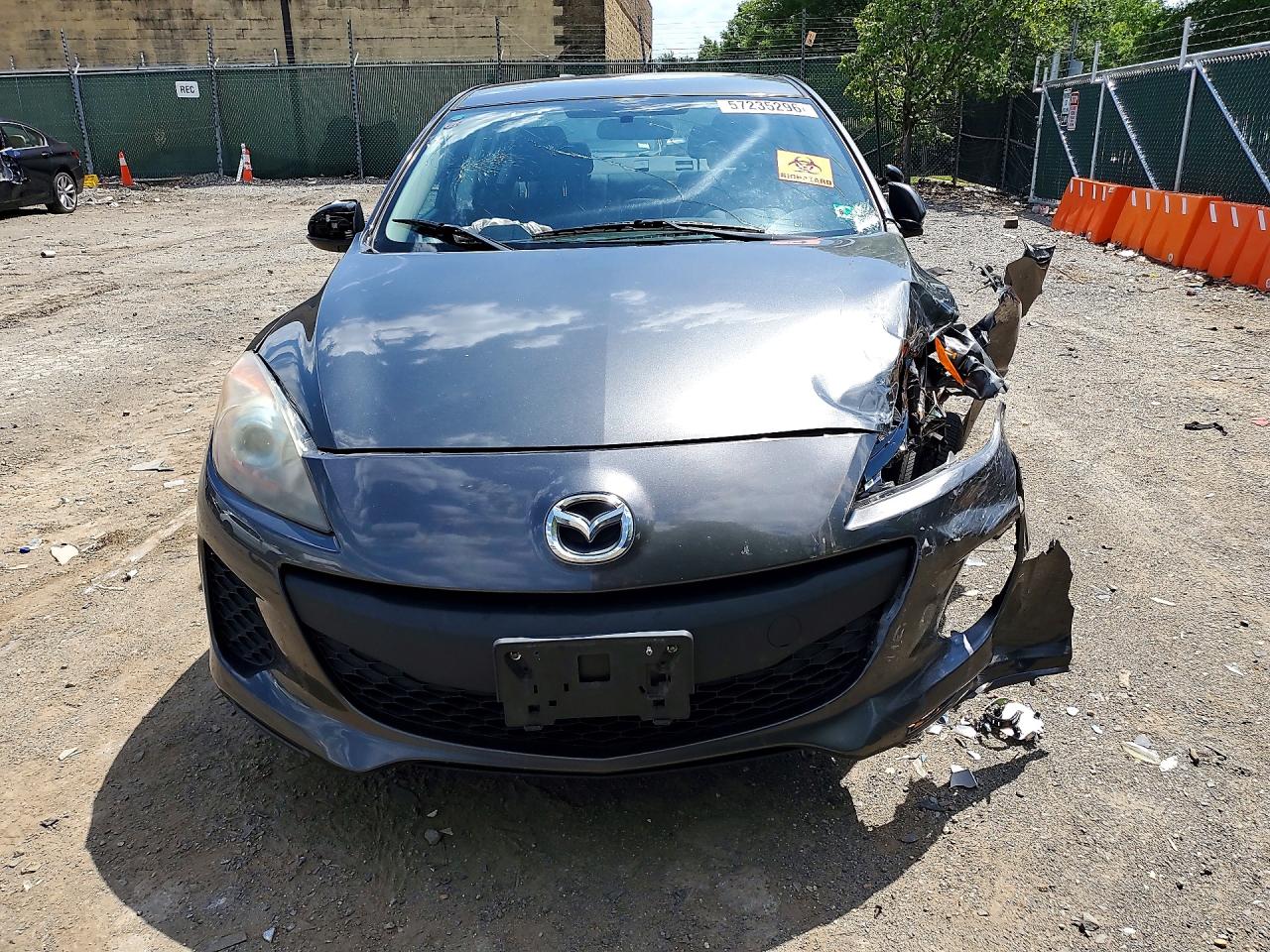 2012 Mazda 3 I Gray vin: JM1BL1V81C1650748