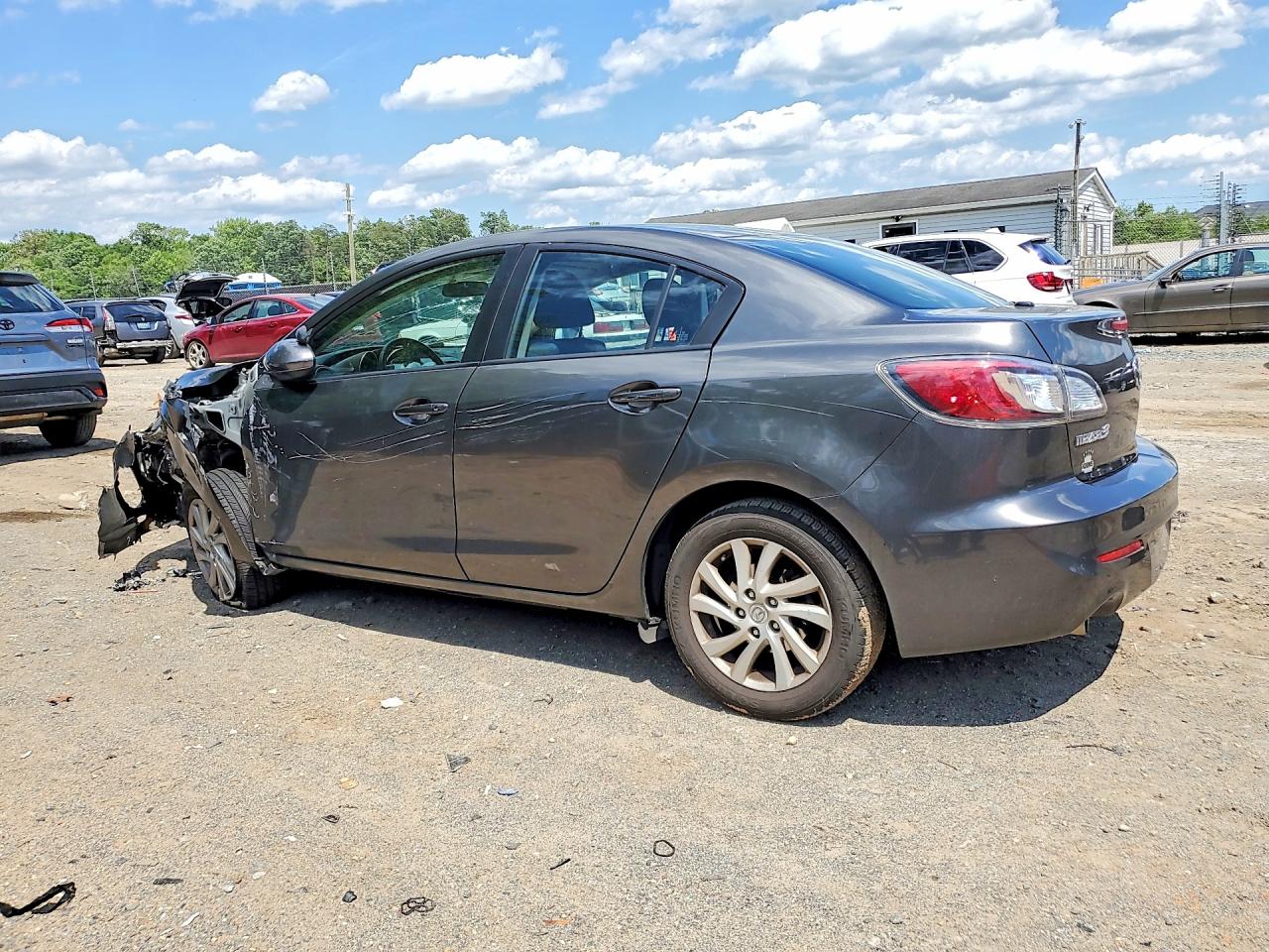 2012 Mazda 3 I Gray vin: JM1BL1V81C1650748