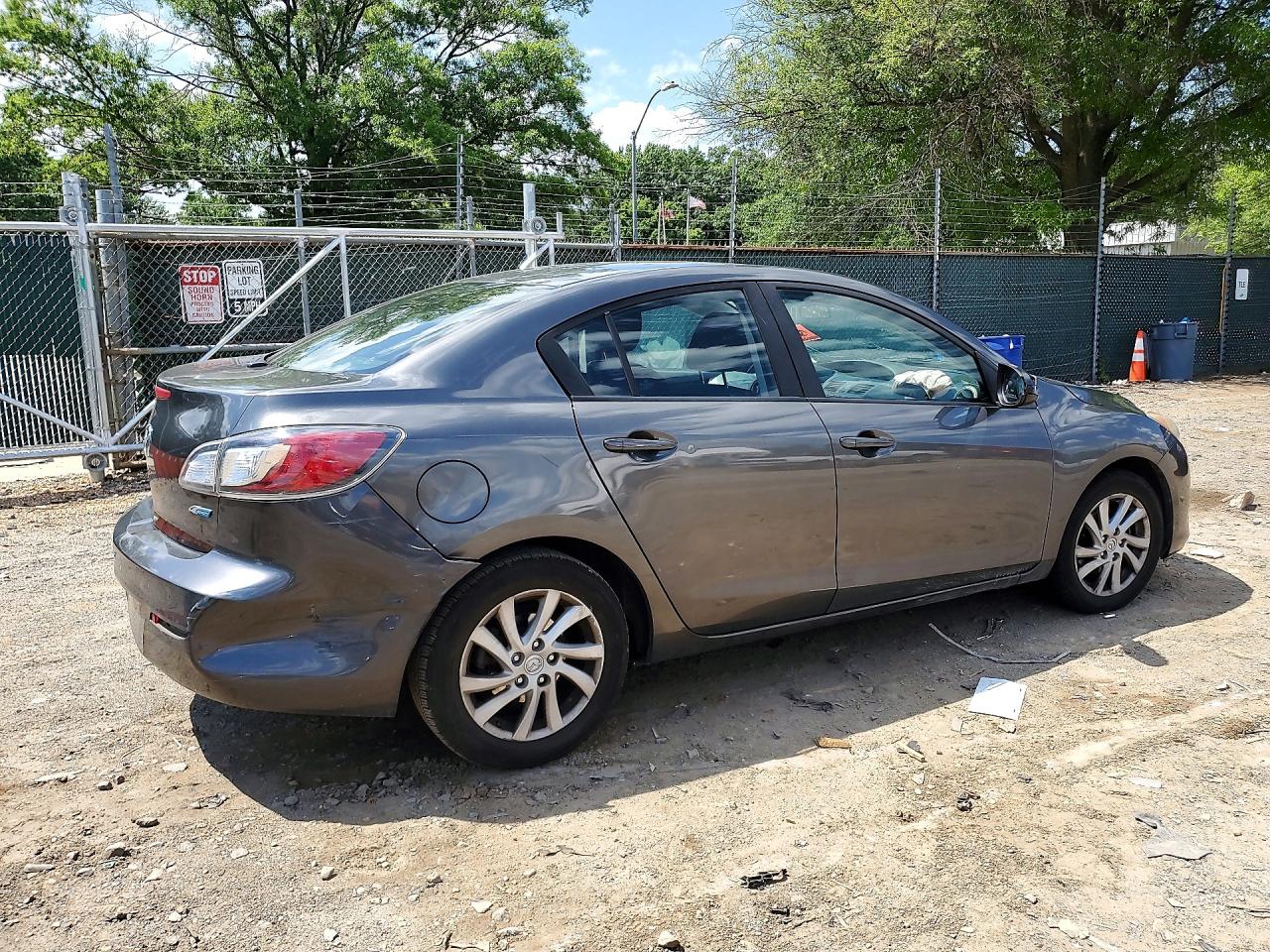 2012 Mazda 3 I Gray vin: JM1BL1V81C1650748