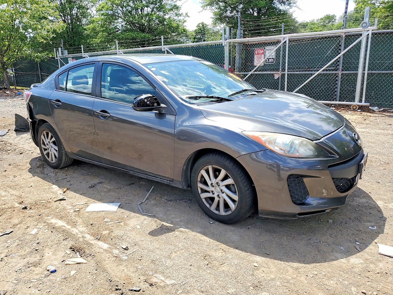 2012 Mazda 3 I Gray vin: JM1BL1V81C1650748