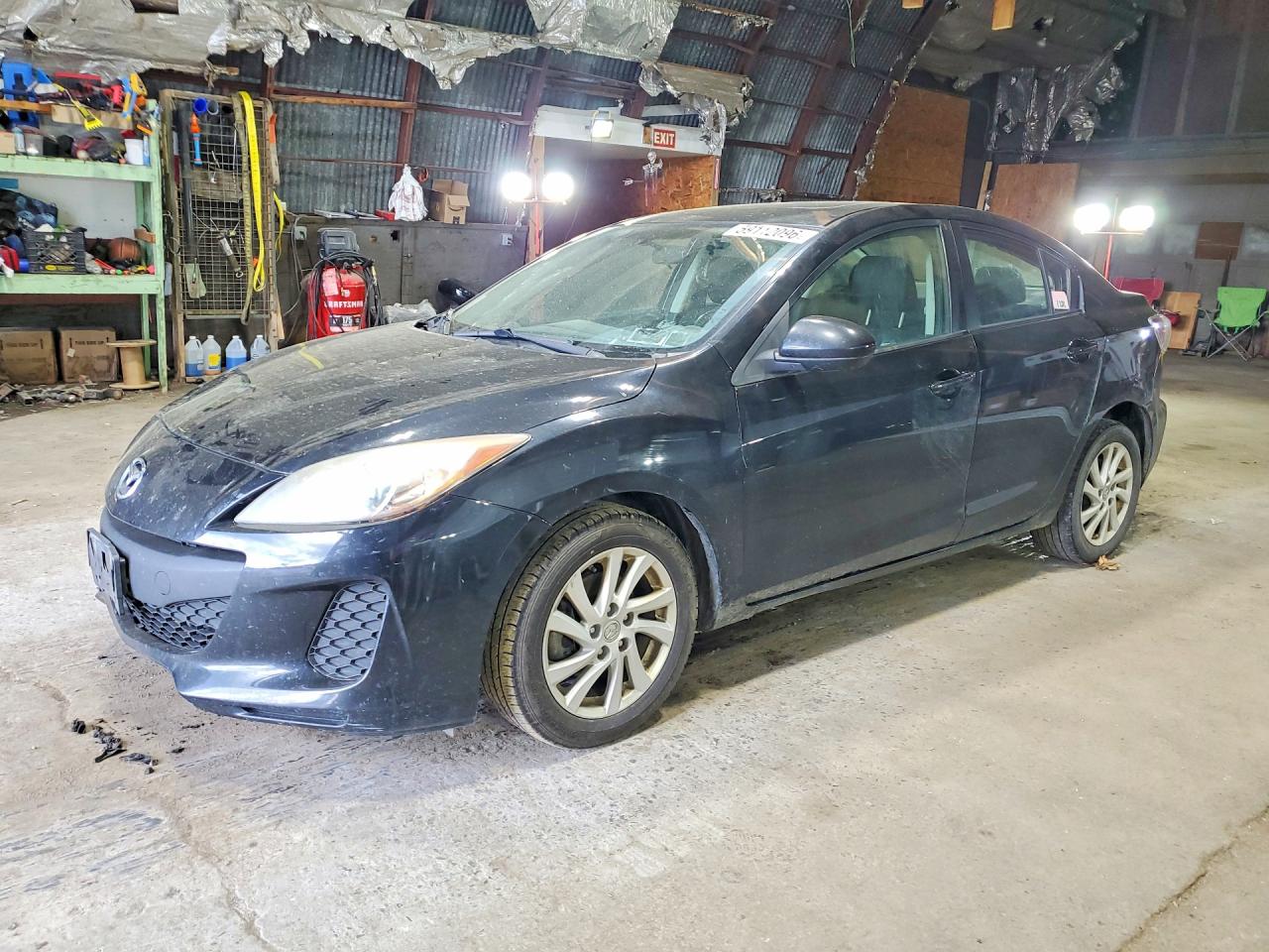 2012 Mazda 3 I Black vin: JM1BL1V81C1659613