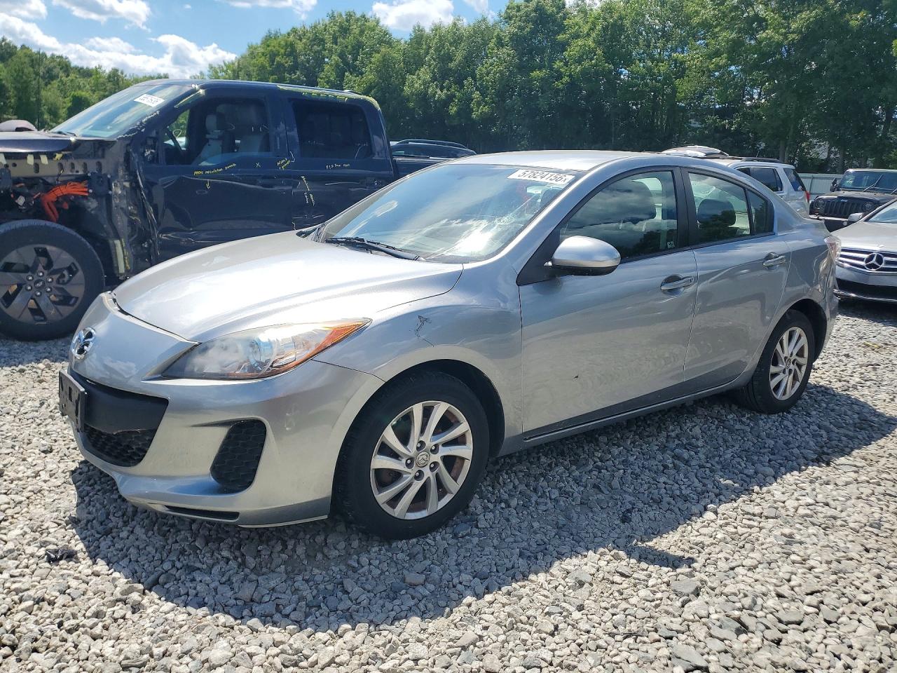 2012 Mazda 3 I Silver vin: JM1BL1V81C1661653