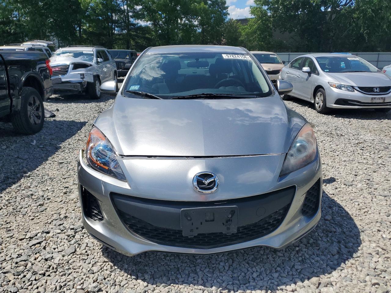 2012 Mazda 3 I Silver vin: JM1BL1V81C1661653