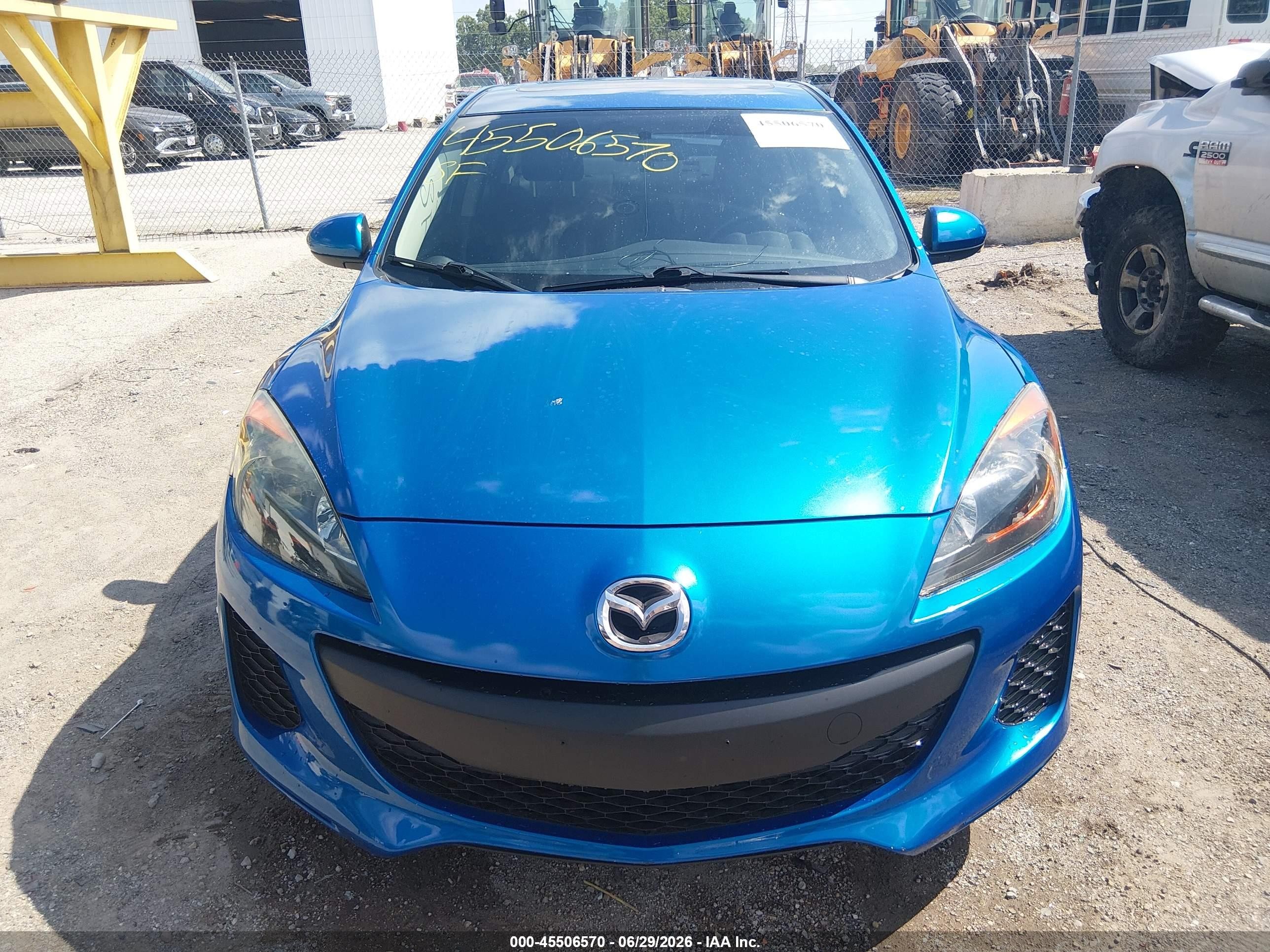 2012 Mazda Mazda3 I Touring Синий vin: JM1BL1V81C1689050