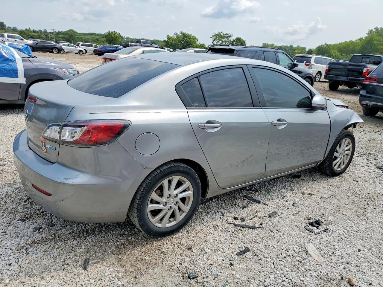 2012 Mazda 3 I Silver vin: JM1BL1V82C1598529