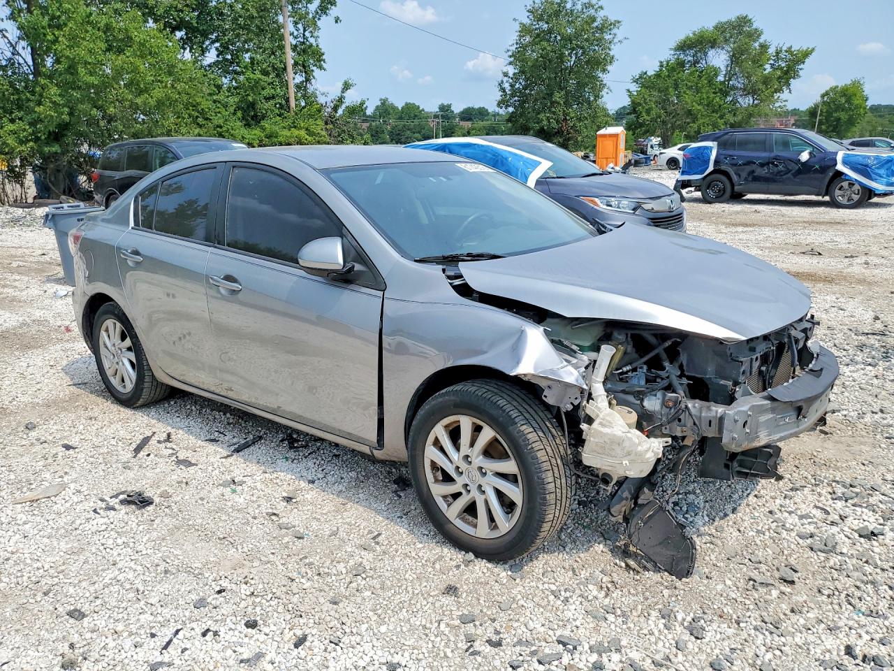 2012 Mazda 3 I Silver vin: JM1BL1V82C1598529