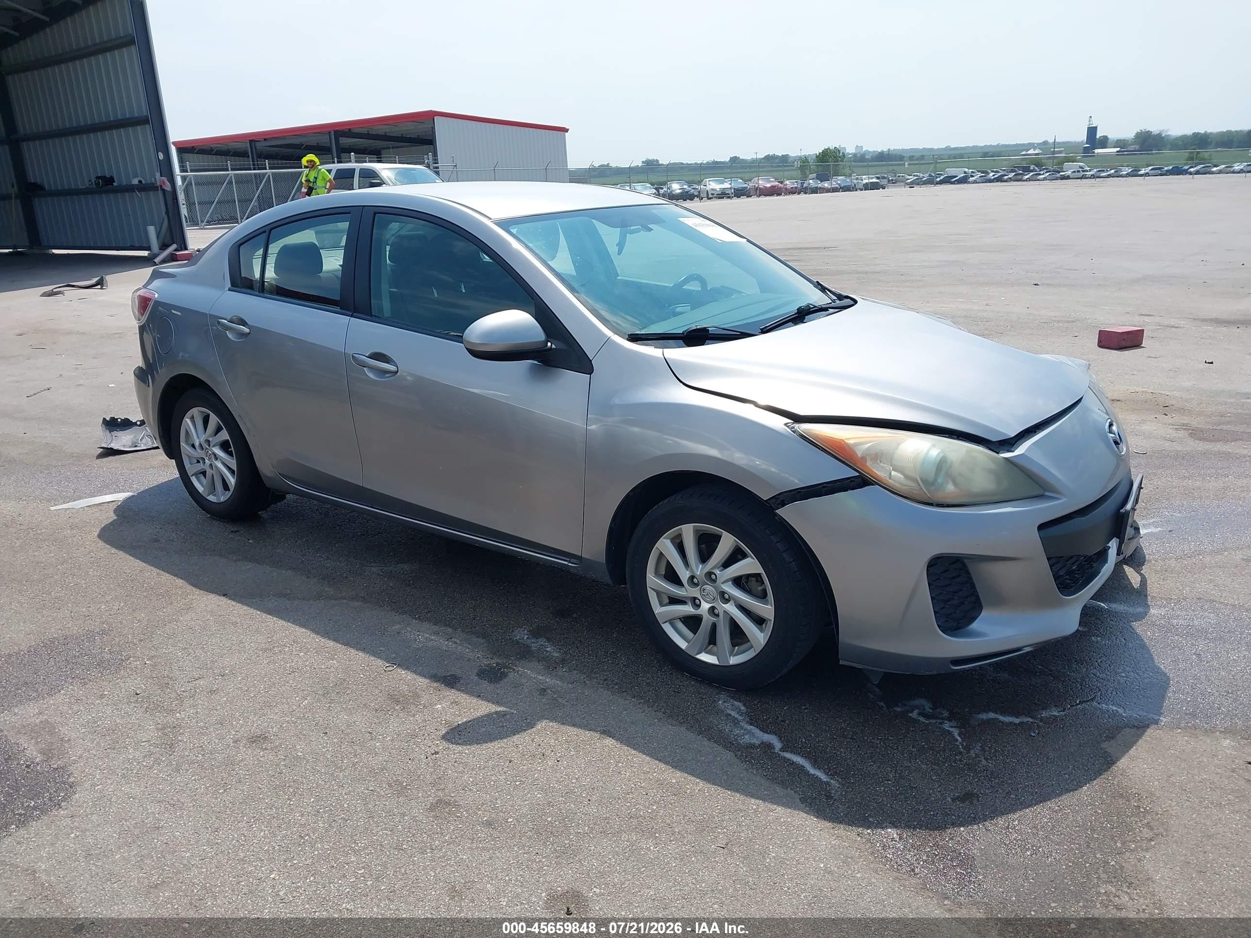 2012 Mazda Mazda3 I Touring Silver vin: JM1BL1V82C1609285