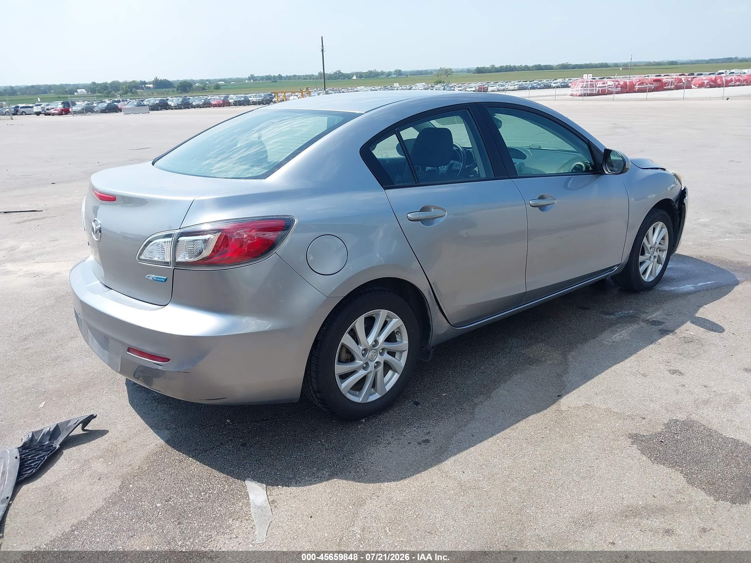 2012 Mazda Mazda3 I Touring Silver vin: JM1BL1V82C1609285