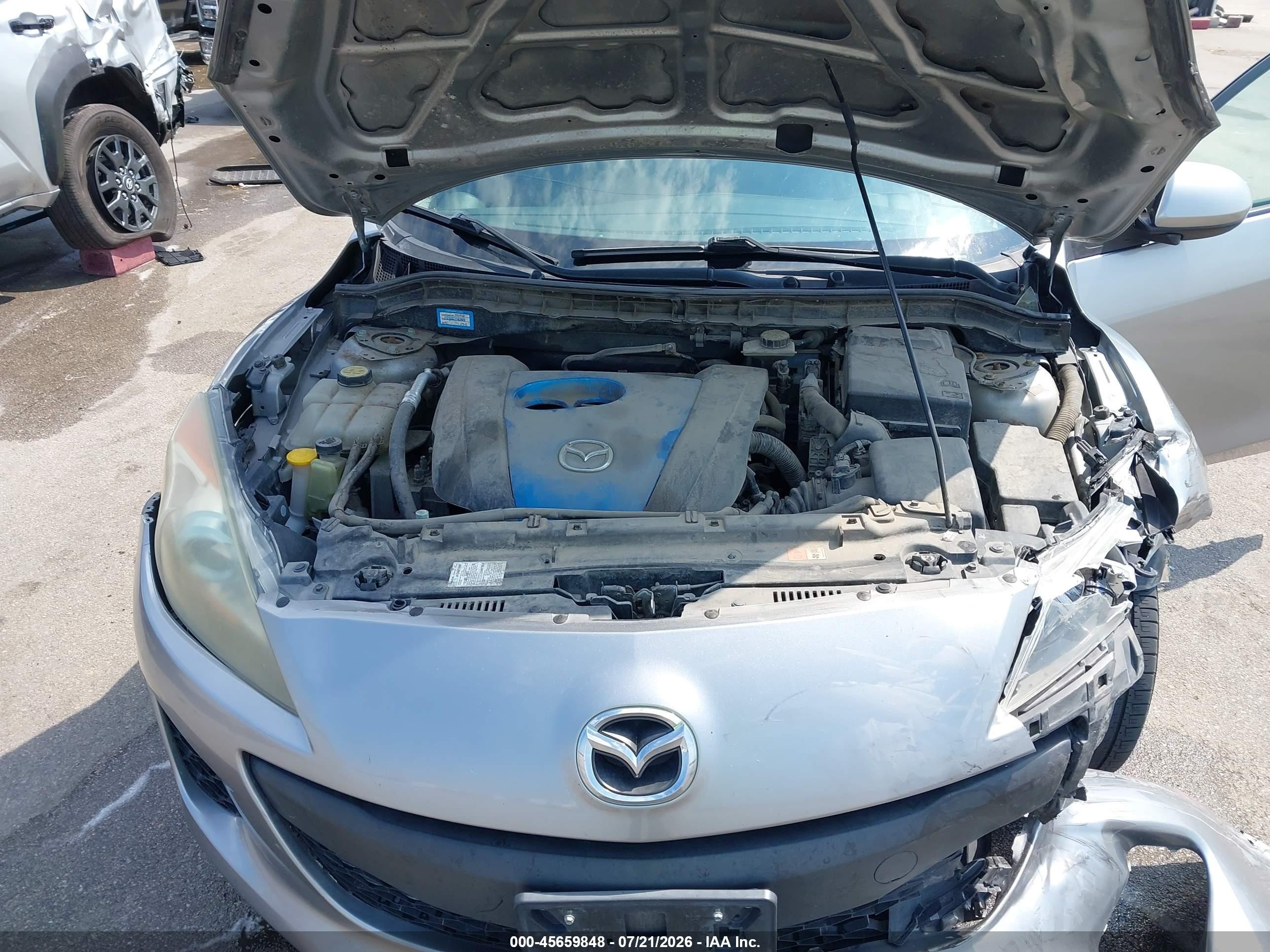 2012 Mazda Mazda3 I Touring Silver vin: JM1BL1V82C1609285