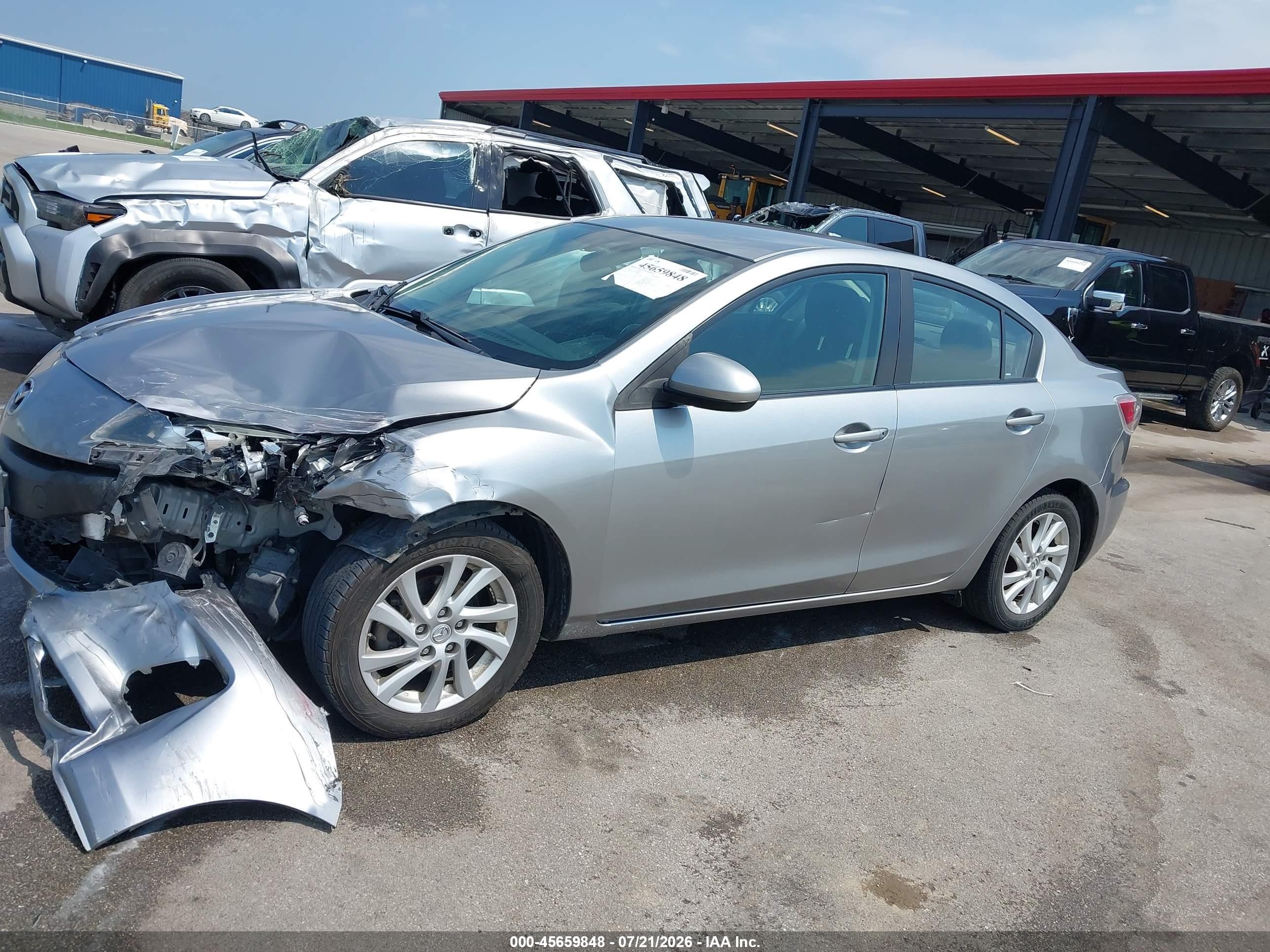 2012 Mazda Mazda3 I Touring Silver vin: JM1BL1V82C1609285
