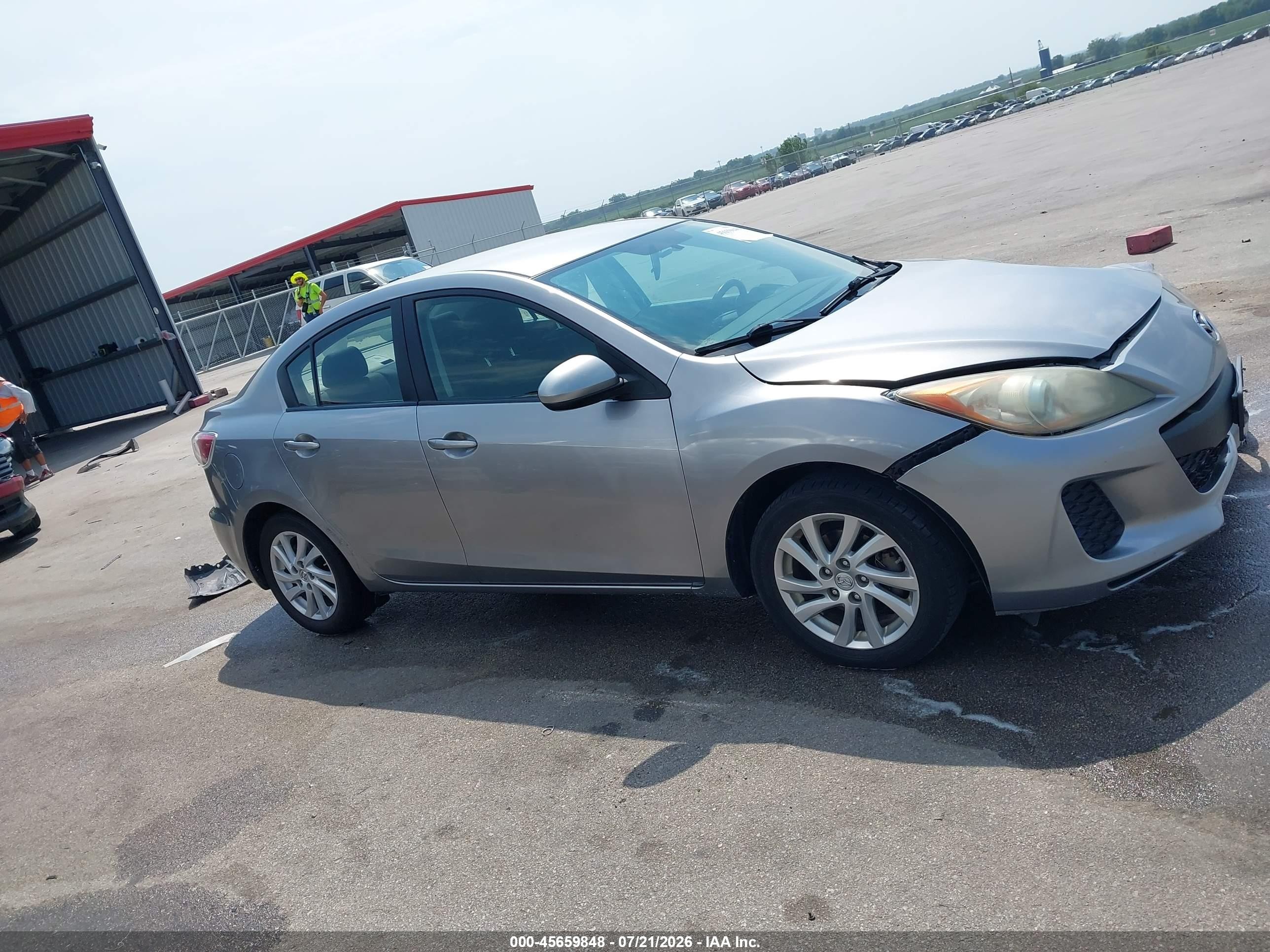 2012 Mazda Mazda3 I Touring Silver vin: JM1BL1V82C1609285
