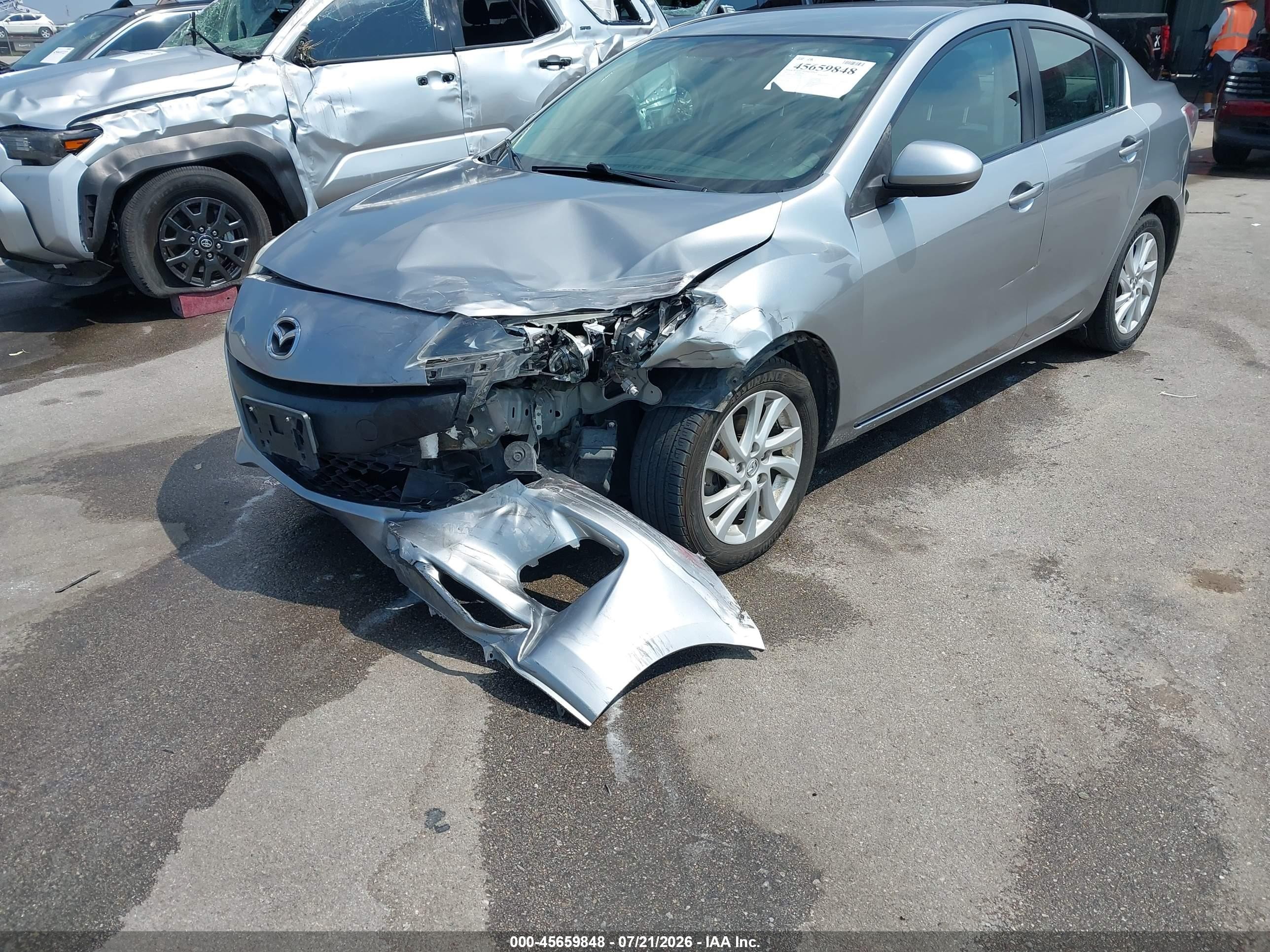 2012 Mazda Mazda3 I Touring Silver vin: JM1BL1V82C1609285