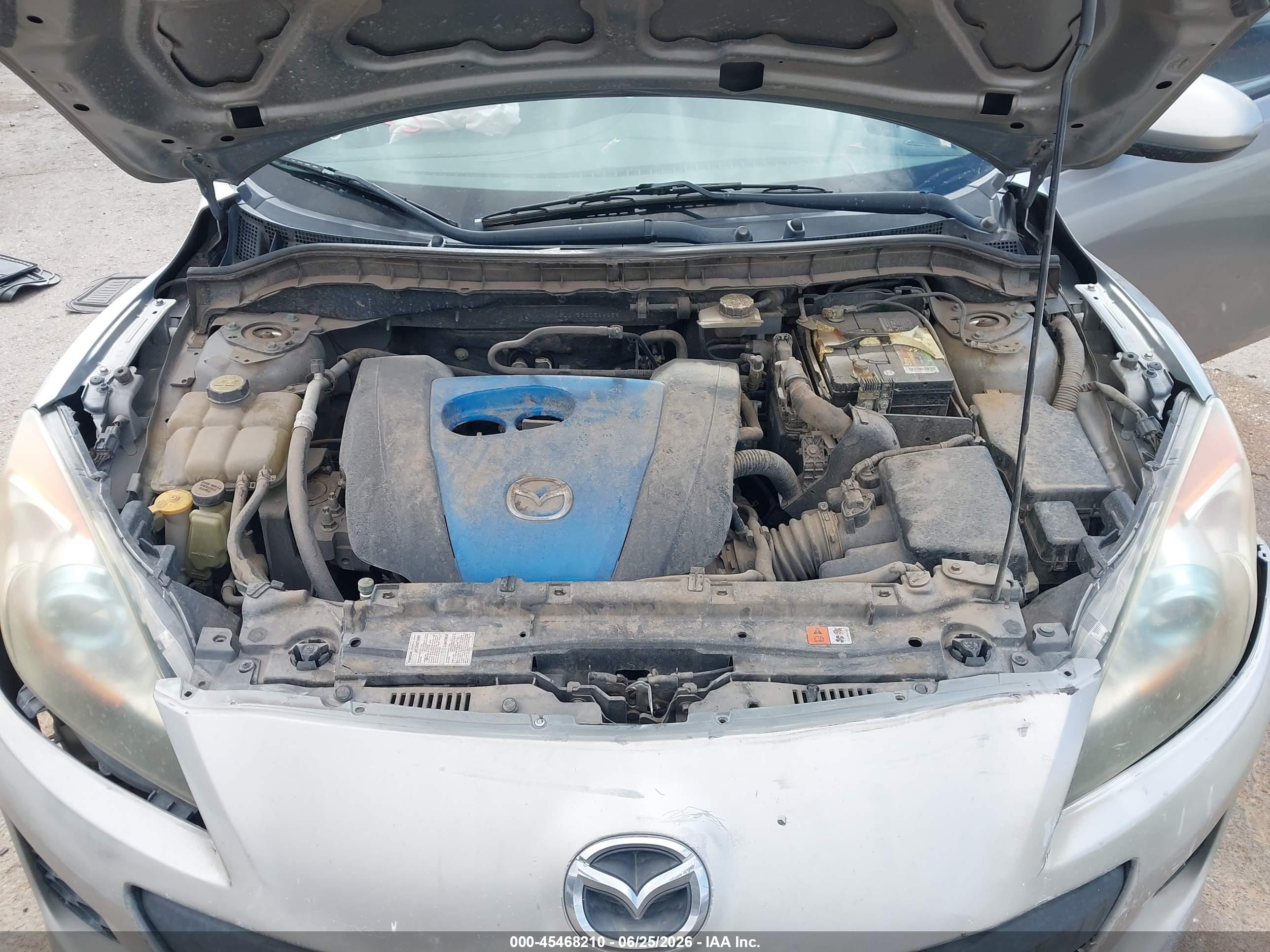 2012 Mazda Mazda3 I Touring Silver vin: JM1BL1V83C1594859