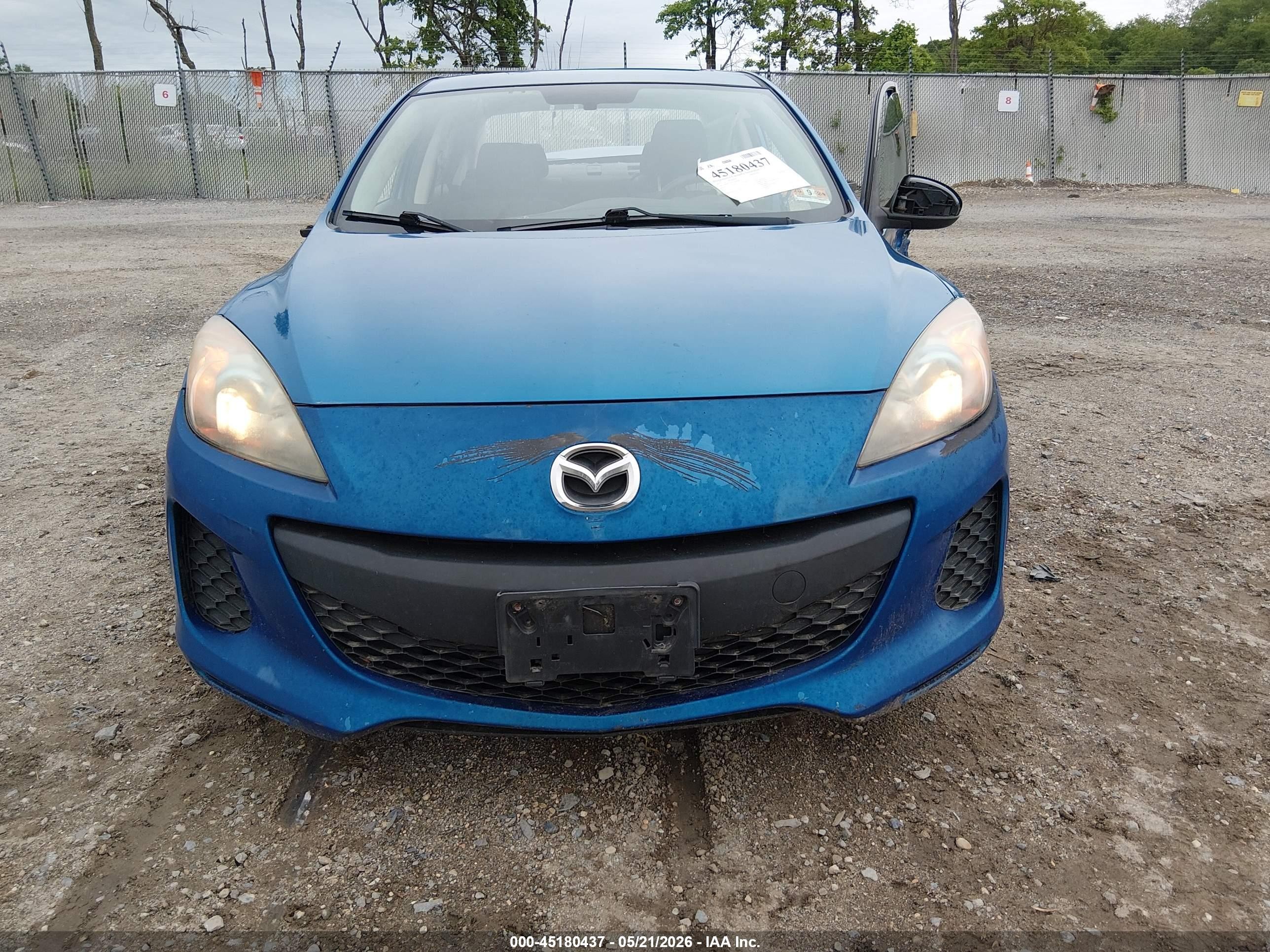 2012 Mazda Mazda3 I Touring Blue vin: JM1BL1V83C1654588