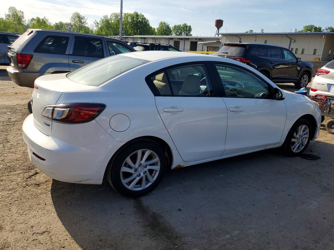 2012 Mazda 3 I Белый vin: JM1BL1V84C1543290