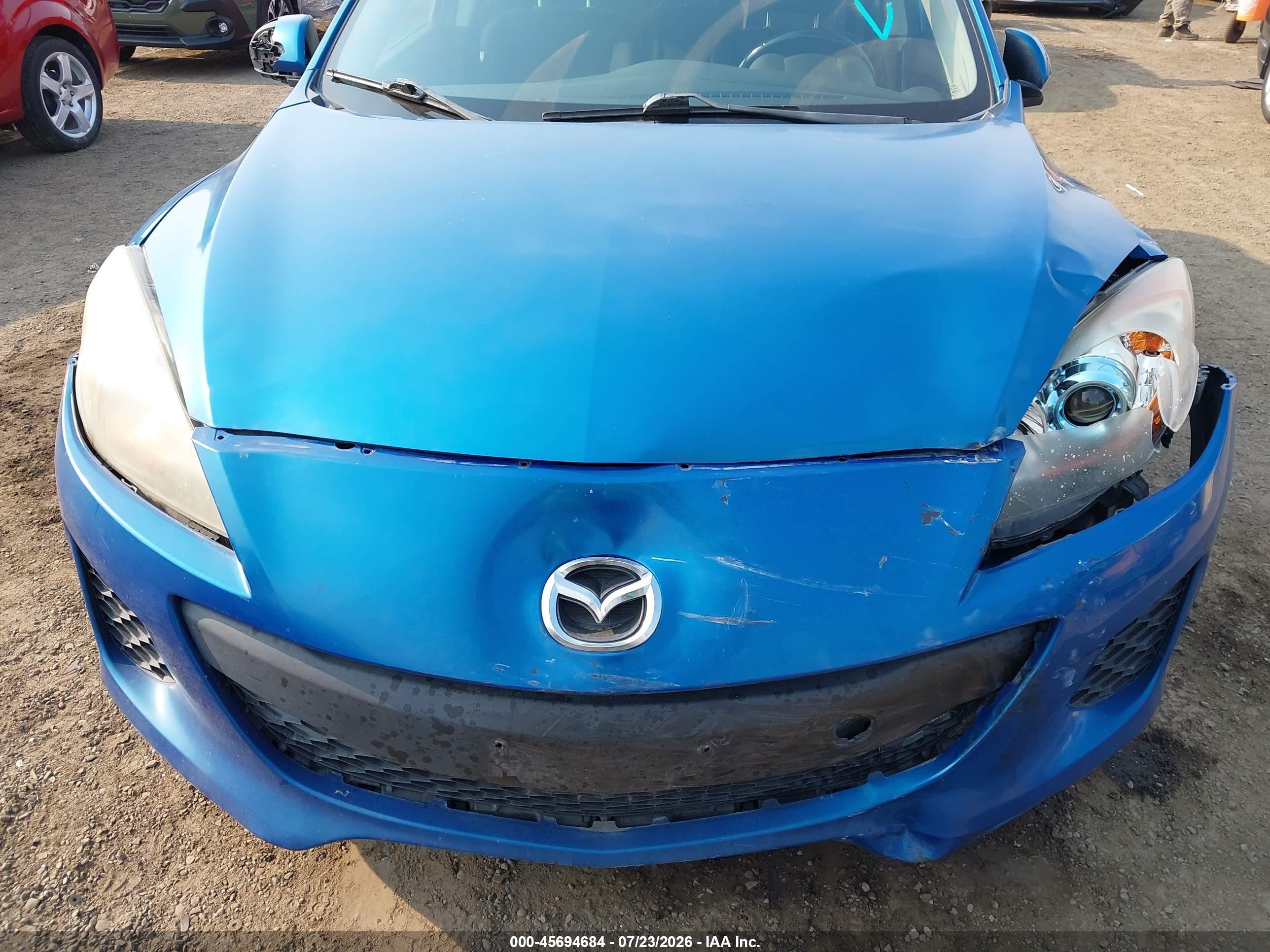 2012 Mazda Mazda3 I Touring Blue vin: JM1BL1V84C1677300