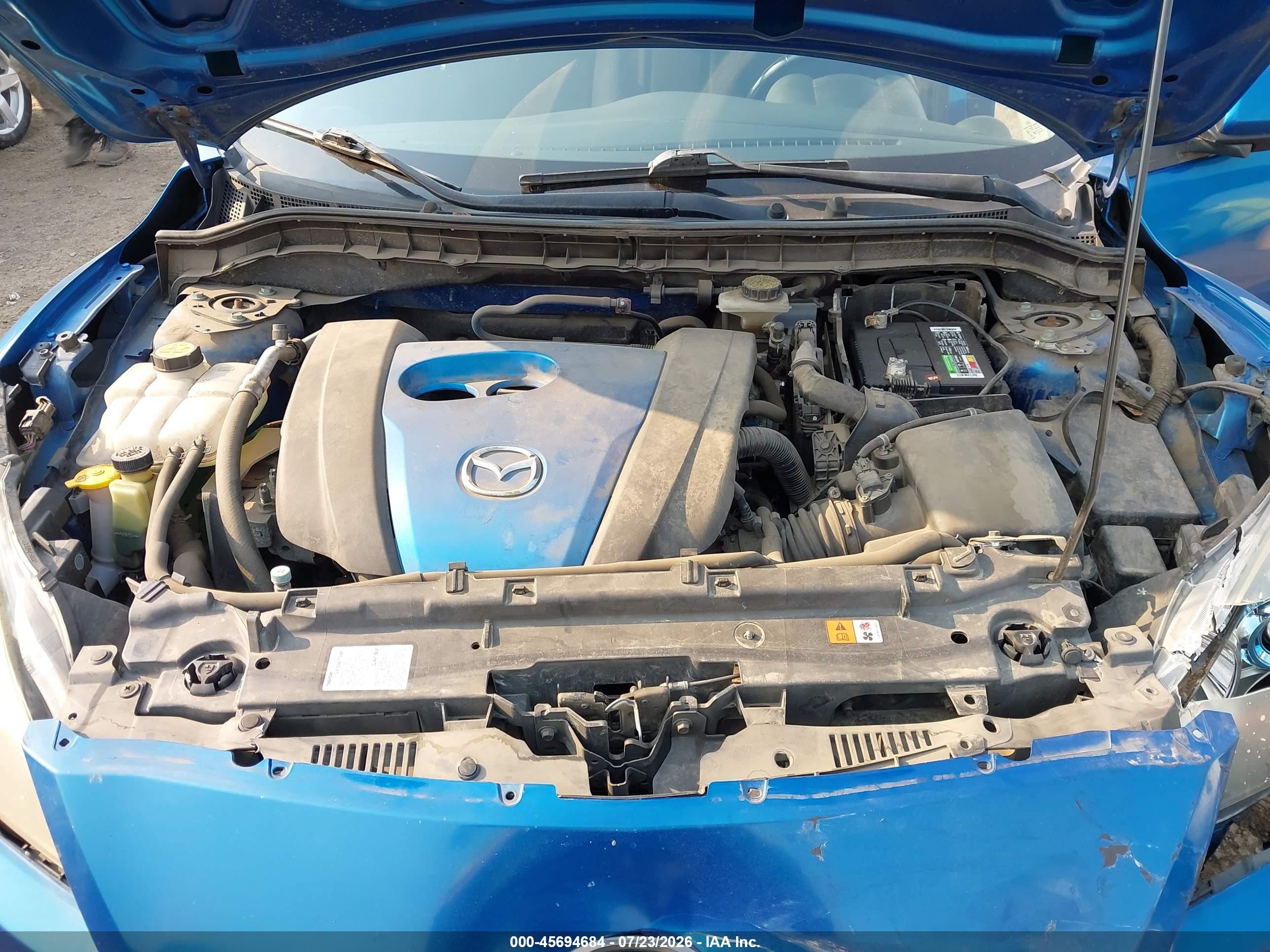 2012 Mazda Mazda3 I Touring Blue vin: JM1BL1V84C1677300