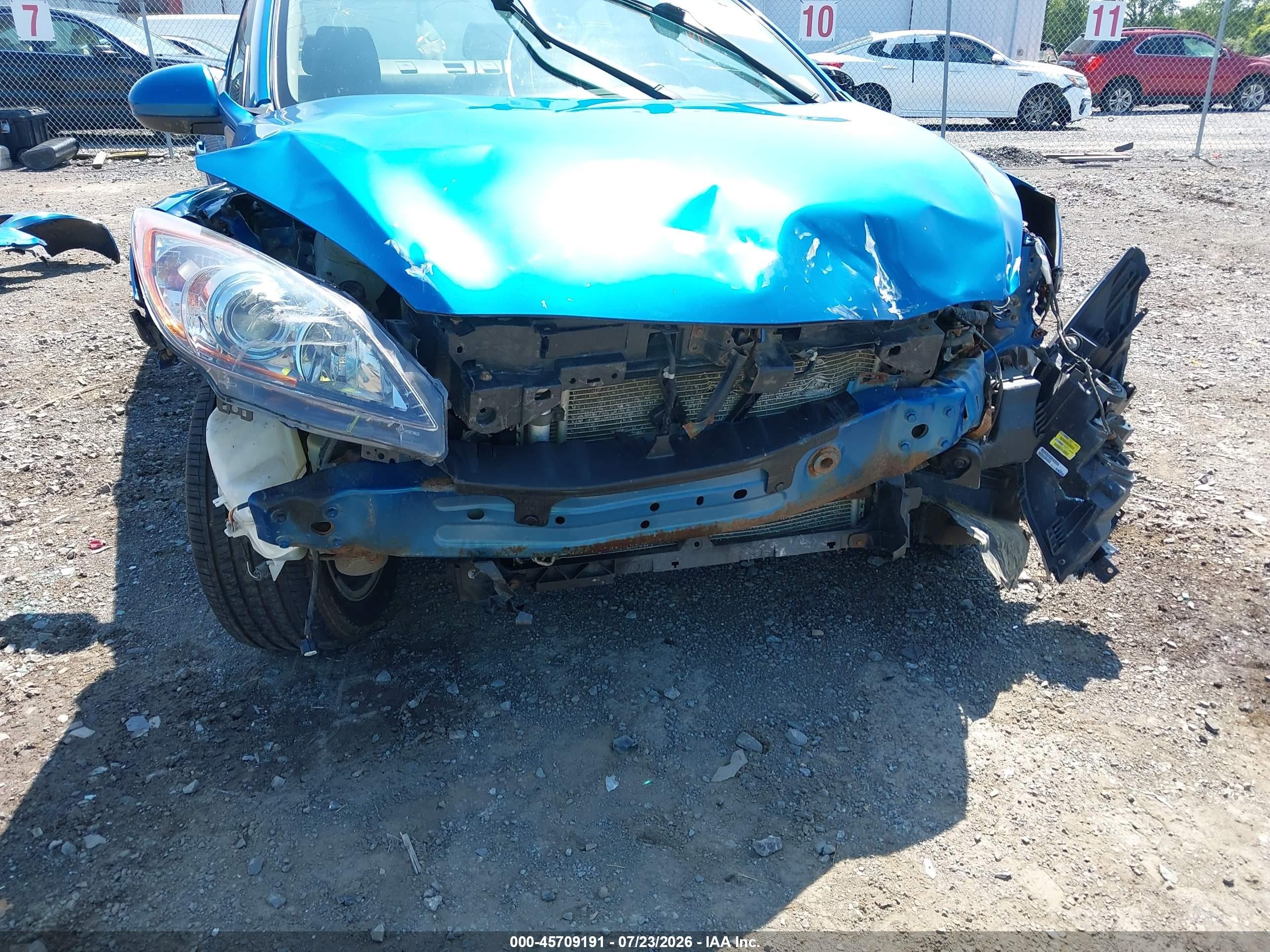 2012 Mazda Mazda3 I Touring Blue vin: JM1BL1V84C1684859