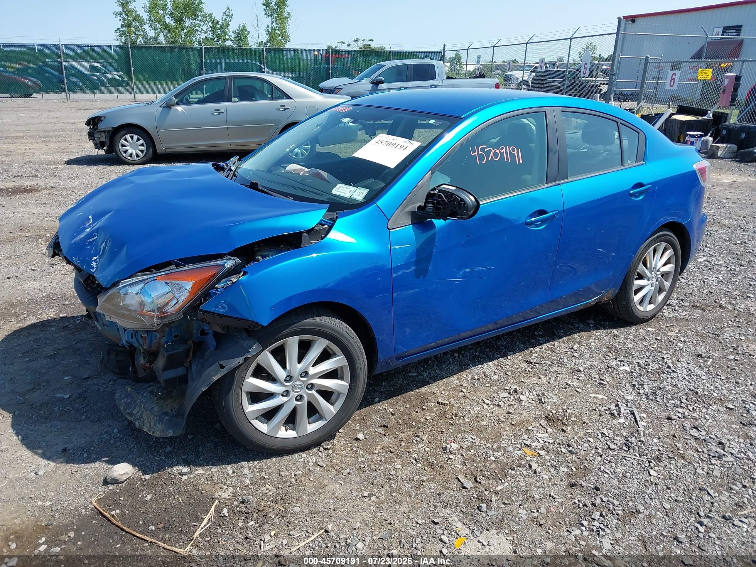 2012 Mazda Mazda3 I Touring Blue vin: JM1BL1V84C1684859