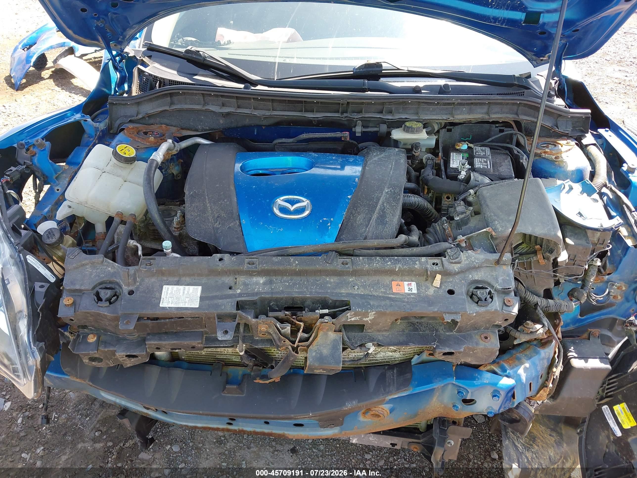 2012 Mazda Mazda3 I Touring Blue vin: JM1BL1V84C1684859