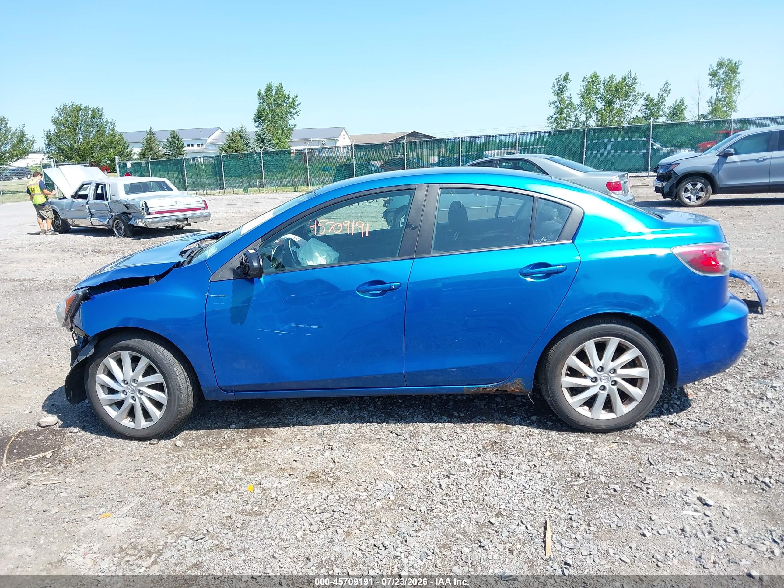 2012 Mazda Mazda3 I Touring Blue vin: JM1BL1V84C1684859