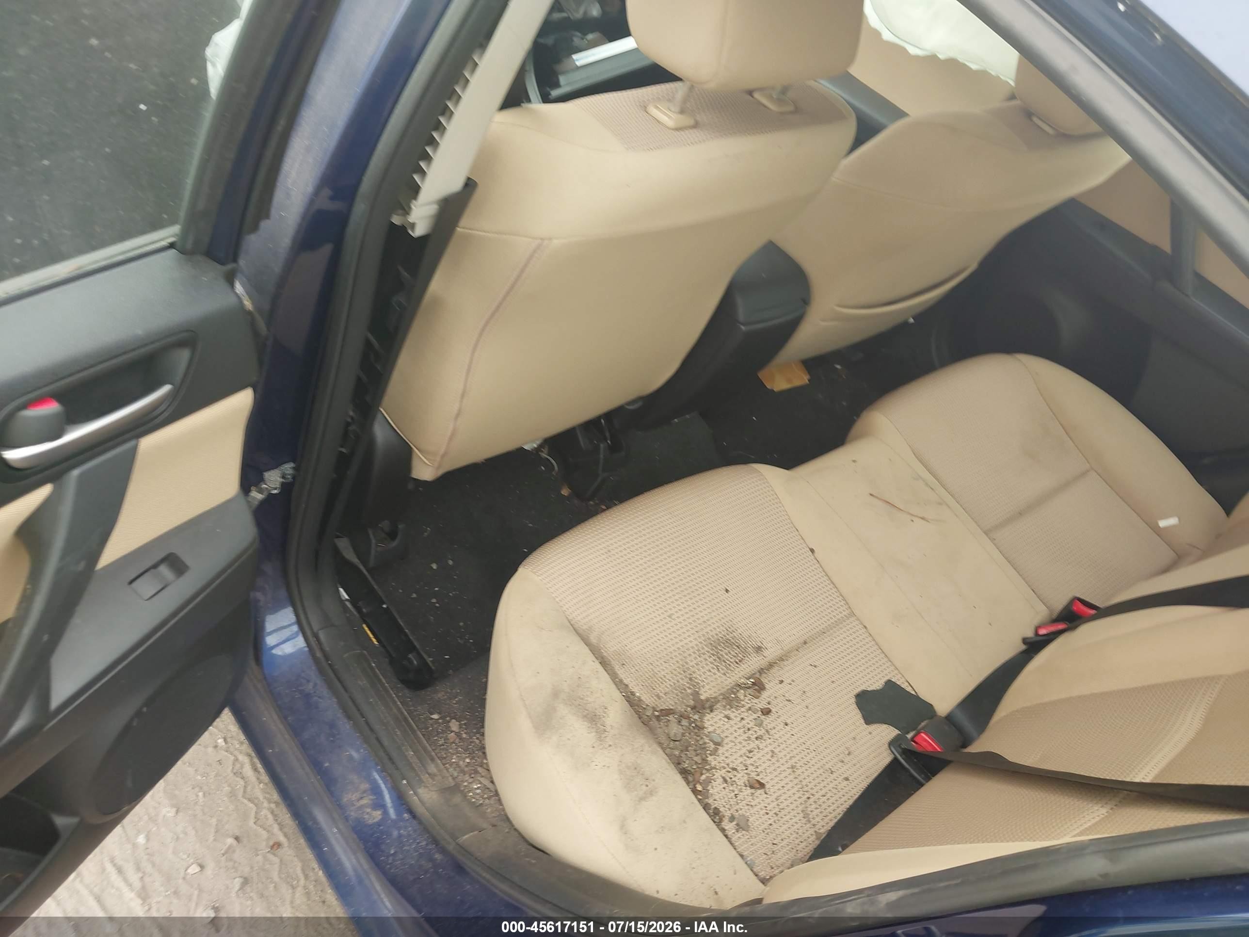 2012 Mazda Mazda3 I Touring Синий vin: JM1BL1V85C1529561