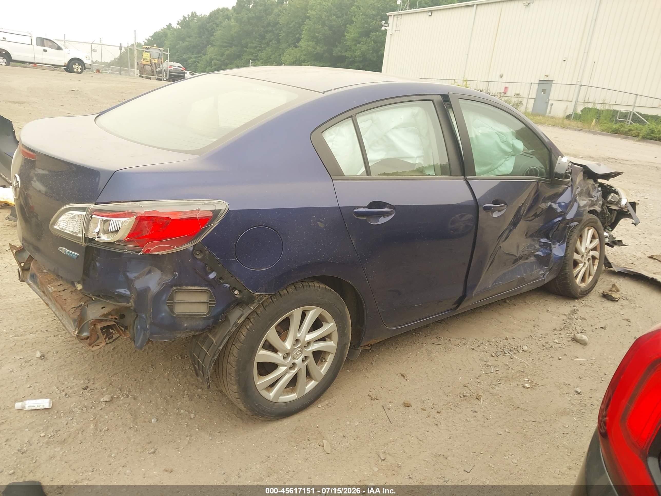 2012 Mazda Mazda3 I Touring Синий vin: JM1BL1V85C1529561