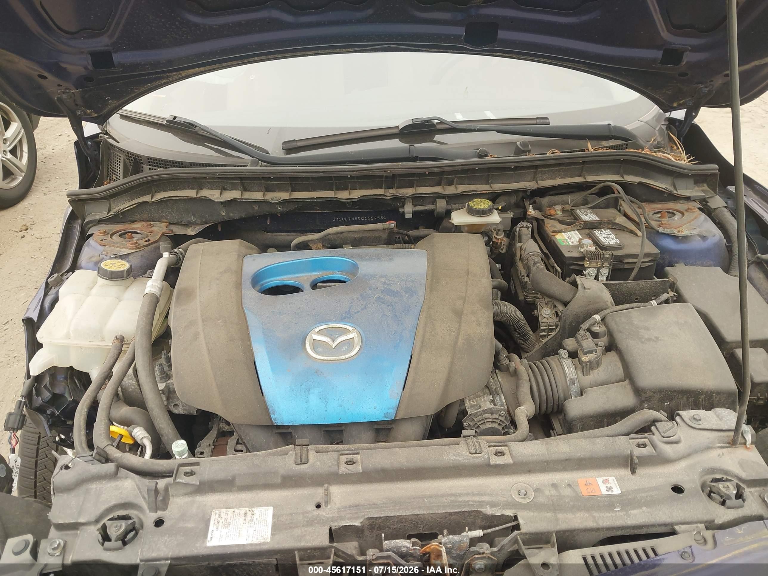 2012 Mazda Mazda3 I Touring Синий vin: JM1BL1V85C1529561