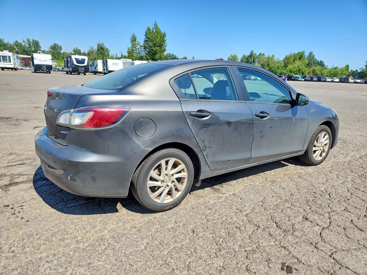 2012 Mazda 3 I Gray vin: JM1BL1V85C1545646