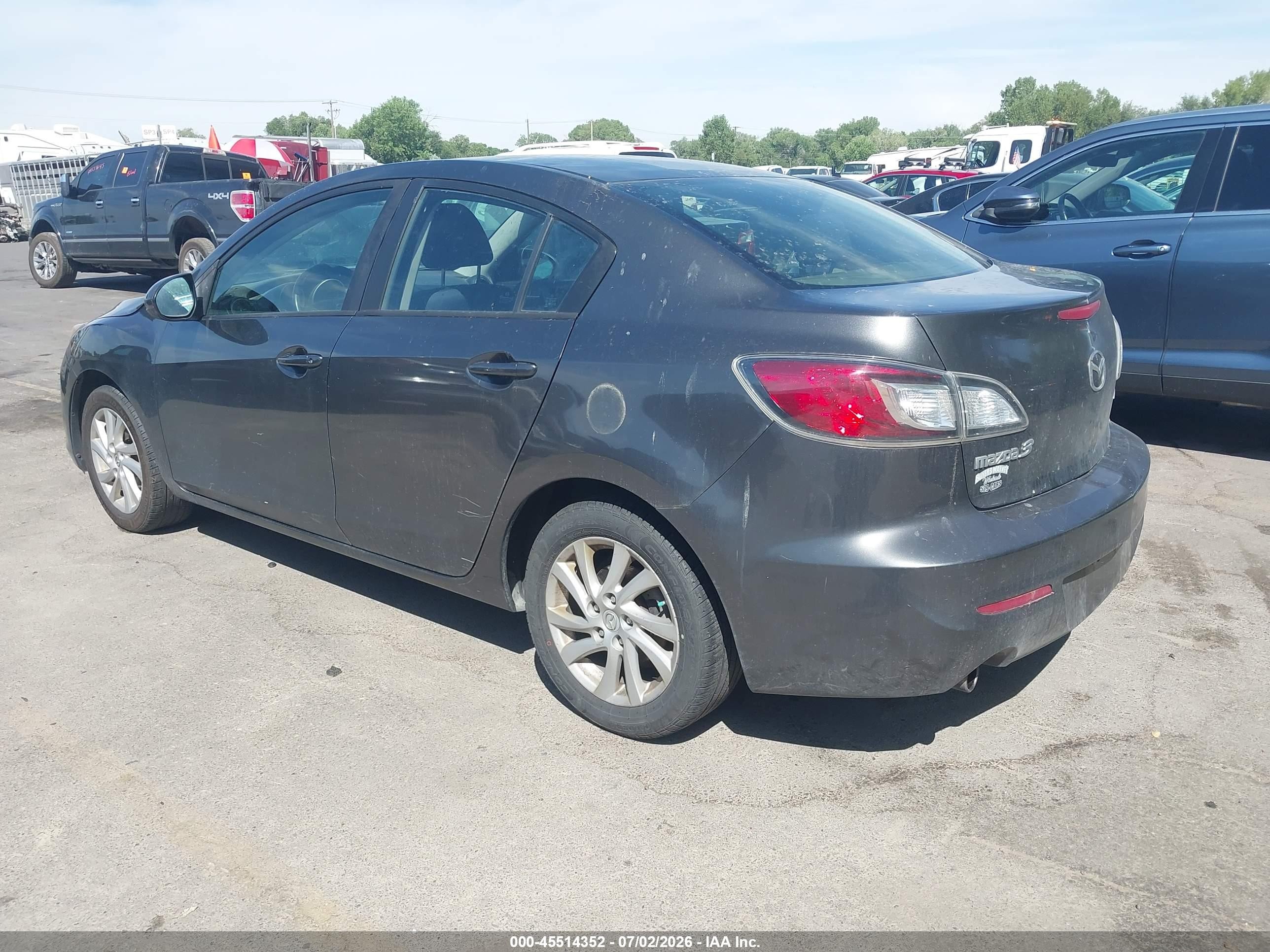 2012 Mazda Mazda3 I Touring Gray vin: JM1BL1V85C1575665