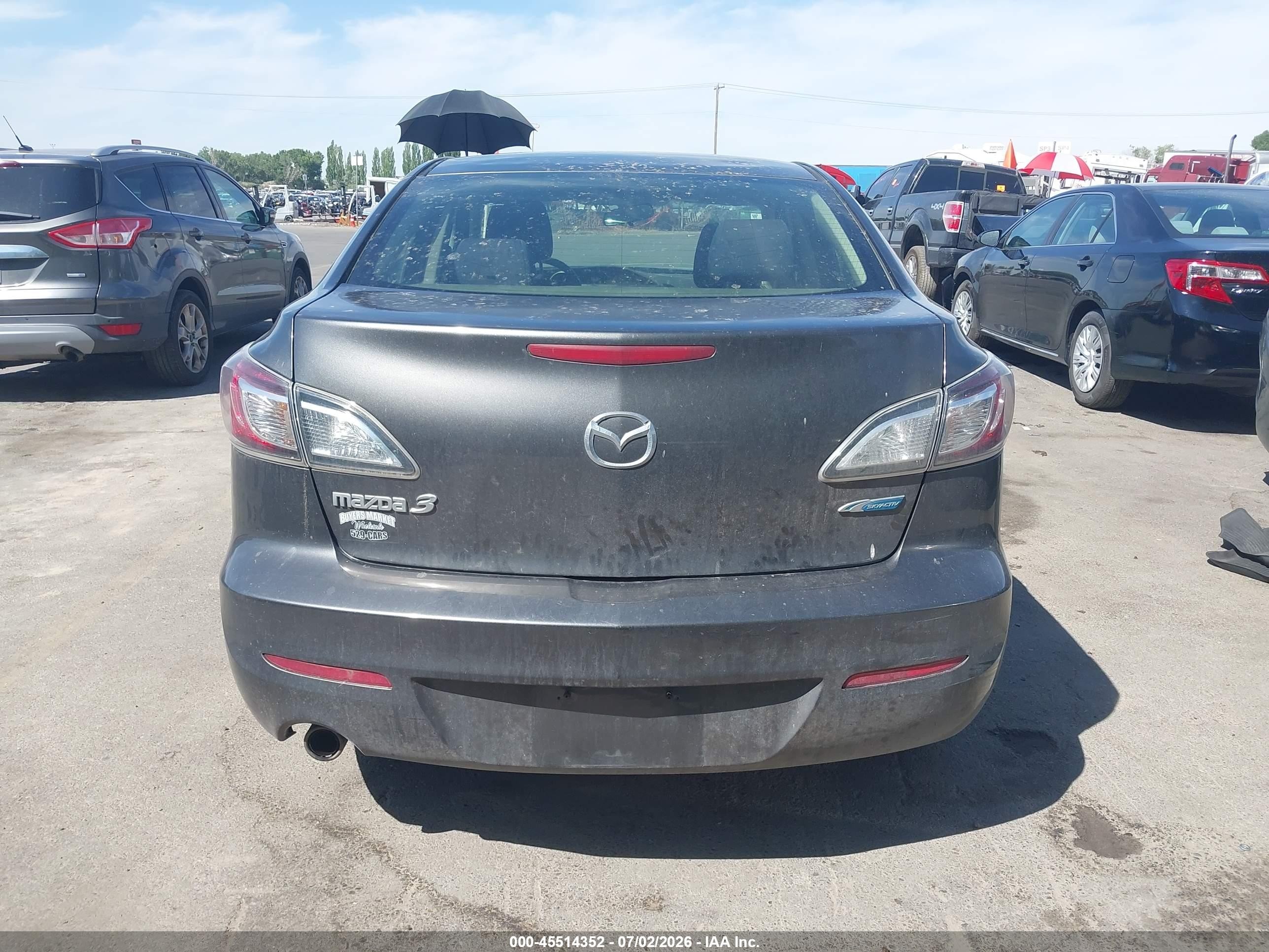 2012 Mazda Mazda3 I Touring Gray vin: JM1BL1V85C1575665