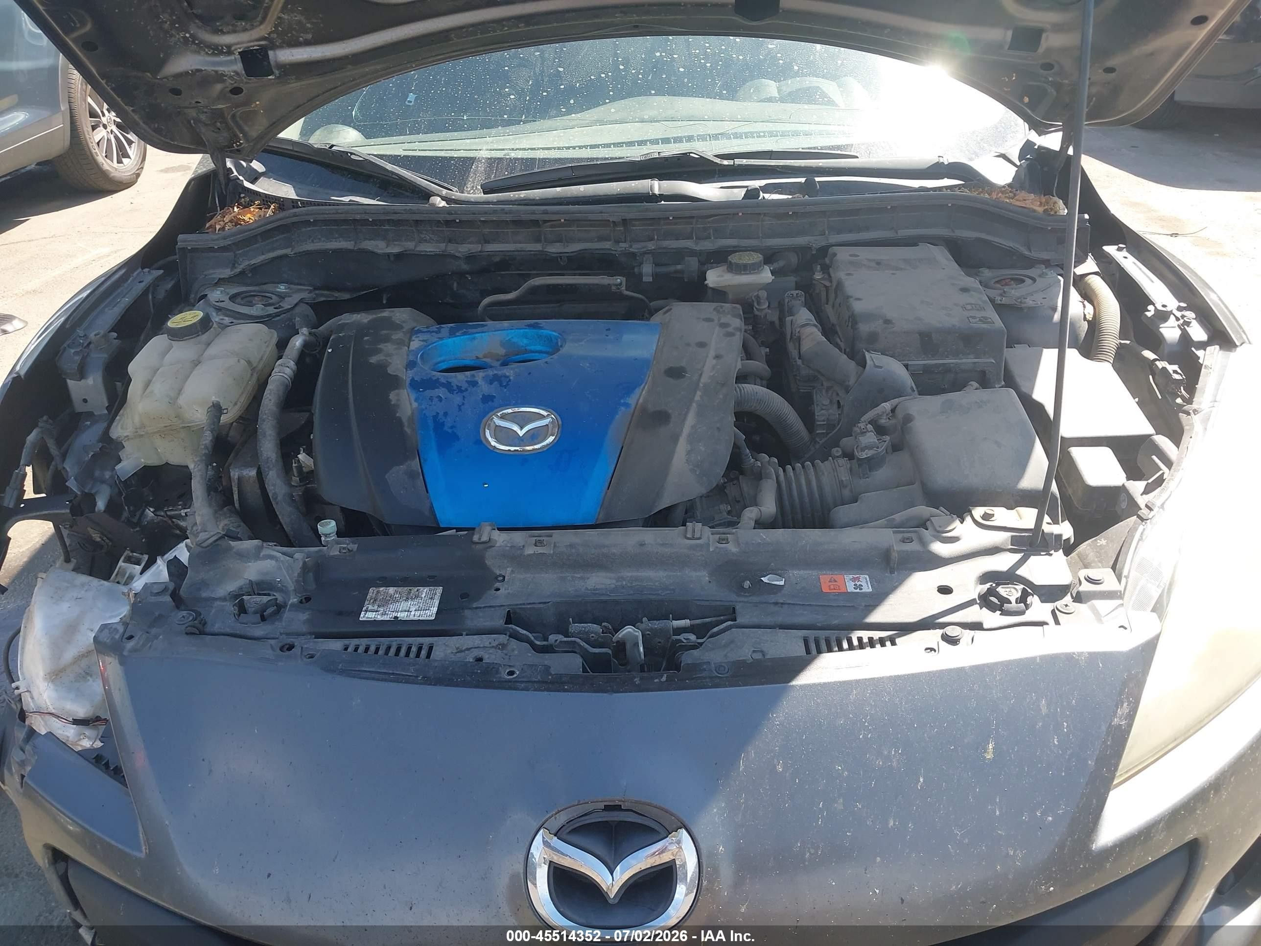 2012 Mazda Mazda3 I Touring Gray vin: JM1BL1V85C1575665