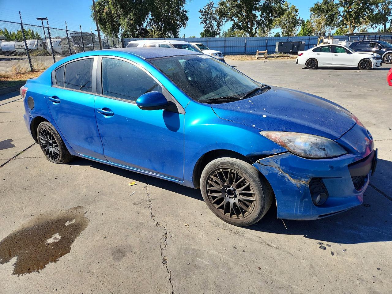 2012 Mazda 3 I Blue vin: JM1BL1V85C1579845